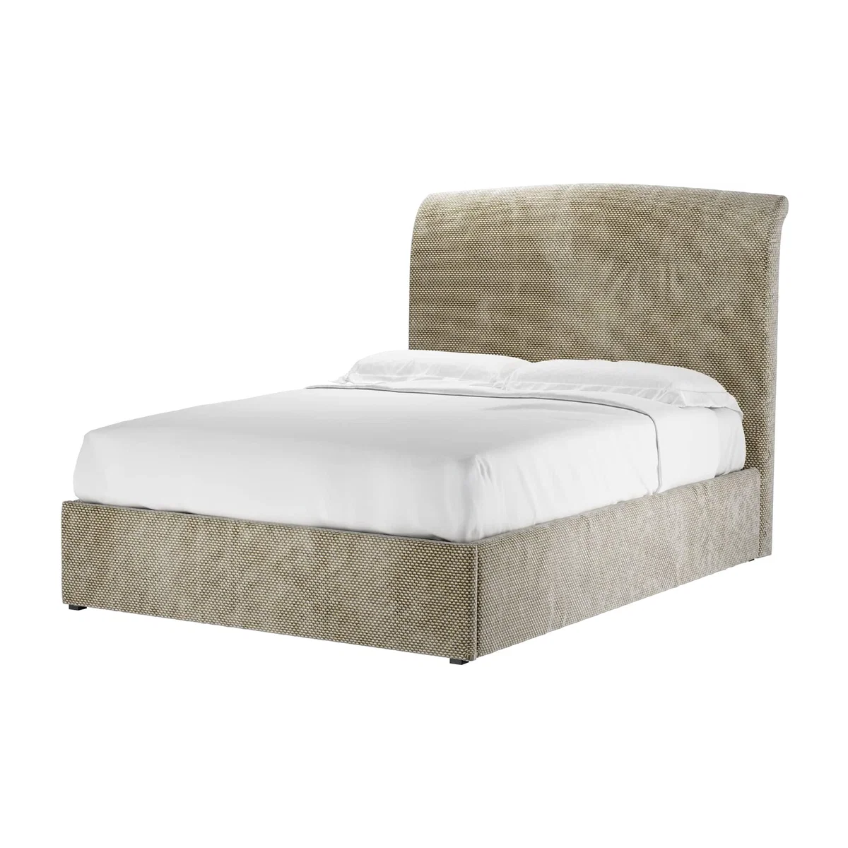 Thea Double Ottoman Bed in Cappuccino Bubble Velvet - sofa.com – image 1