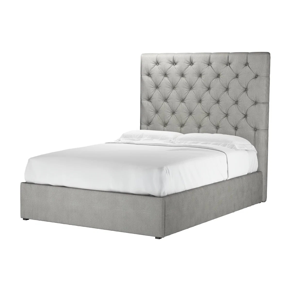 Rosalie 150cm Double Ottoman Bed in Mushroom Heathland Weave - sofa.com