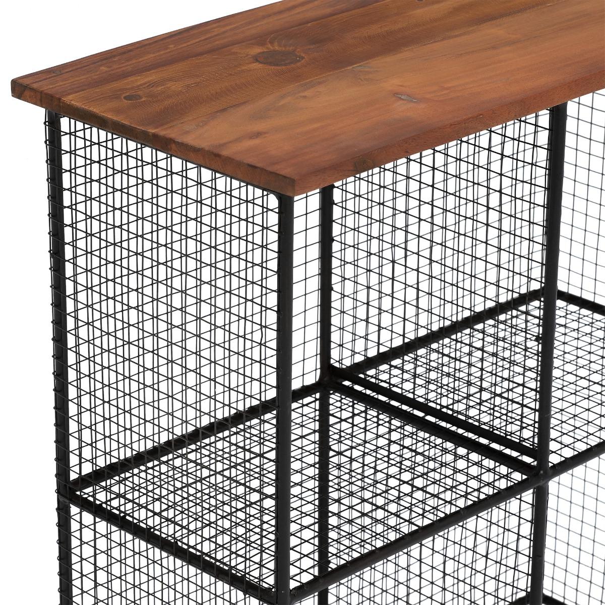 Little Tree Furniture Layla 4 Shelf Storage Unit, Brown | Little Tree Furniture – image 3