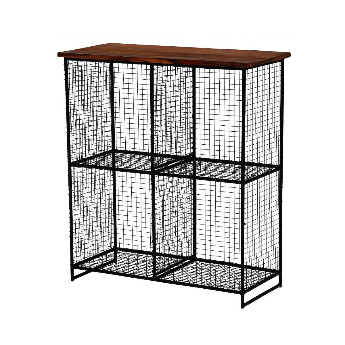 Little Tree Furniture Layla 4 Shelf Storage Unit, Brown | Little Tree Furniture – image 4