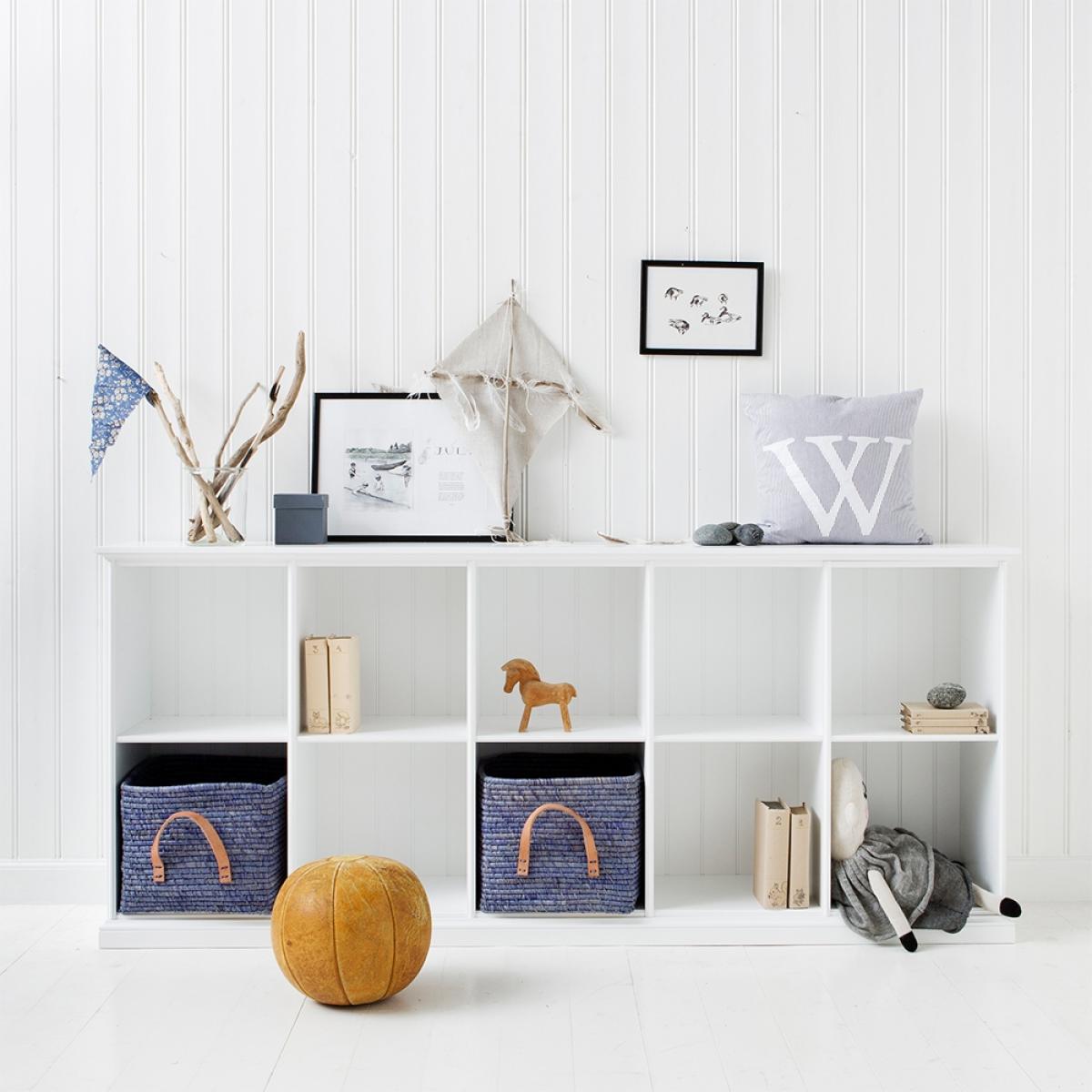 Oliver Furniture Seaside Horizontal Low Shelving Unit in White - 5 x 2 unit – image 2