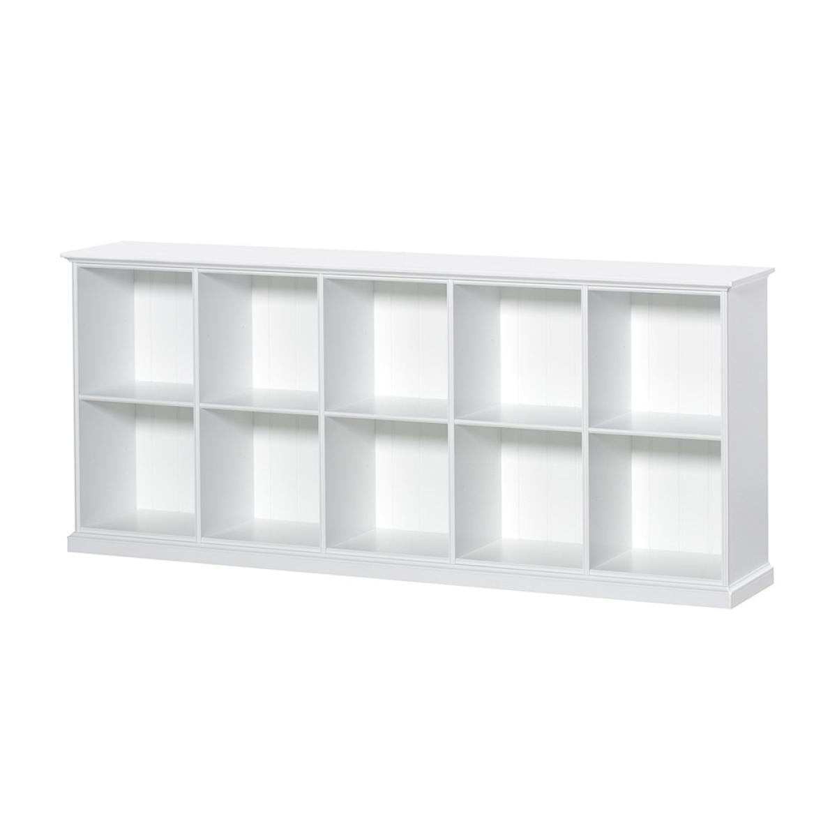 Oliver Furniture Seaside Horizontal Low Shelving Unit in White - 5 x 2 unit – image 5