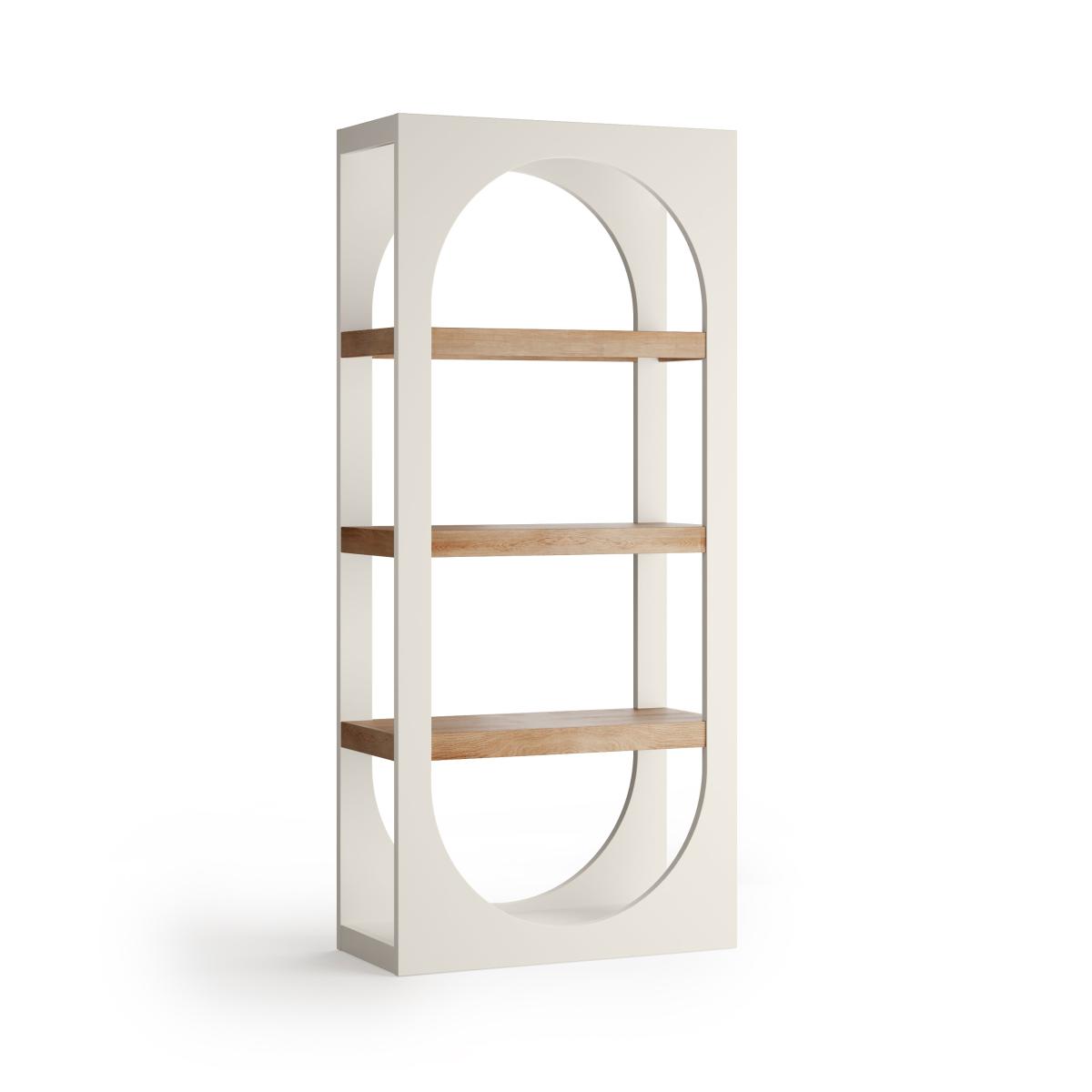 Albourne Tall Bookcase, Oak Effect Stone – image 5