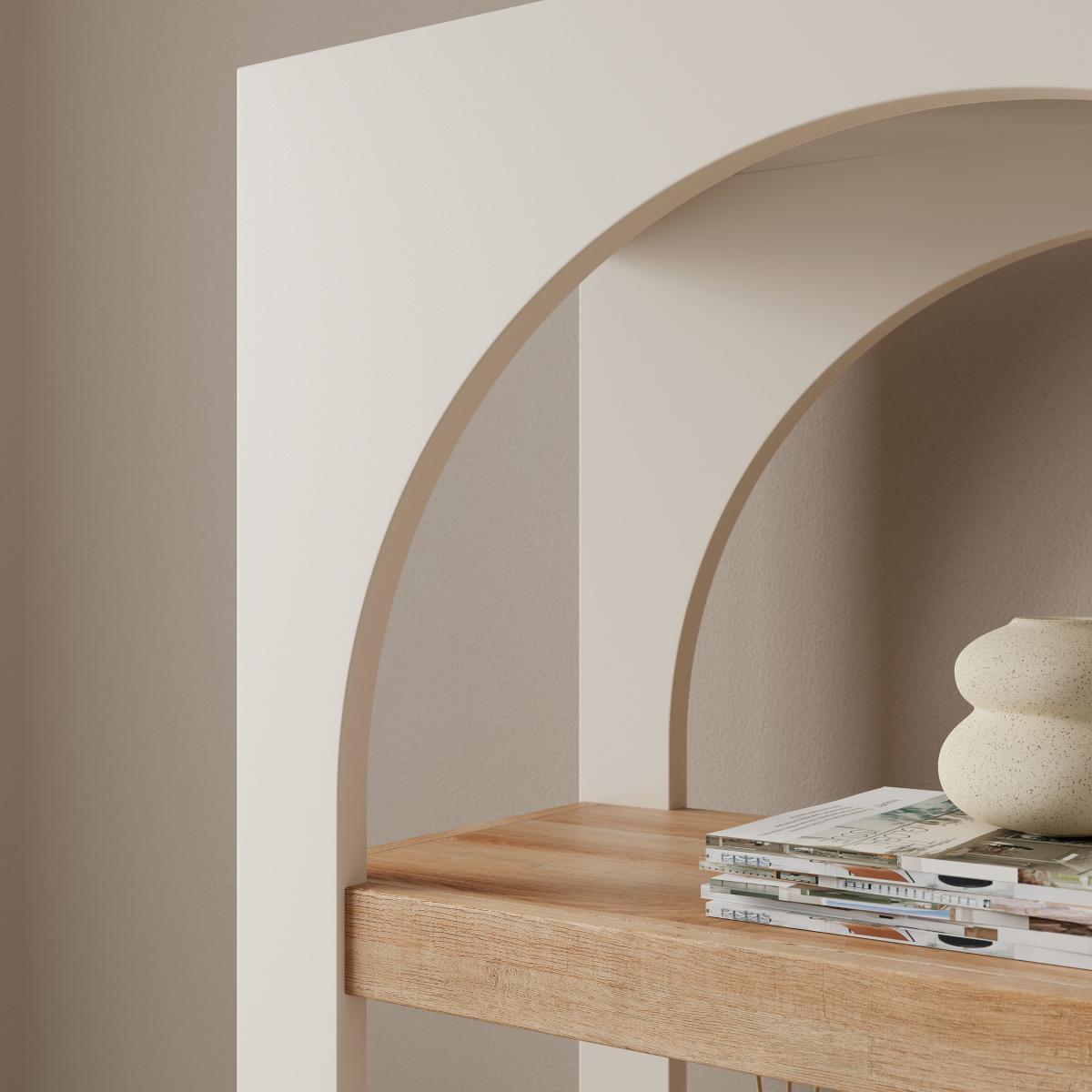 Albourne Tall Bookcase, Oak Effect Stone – image 1