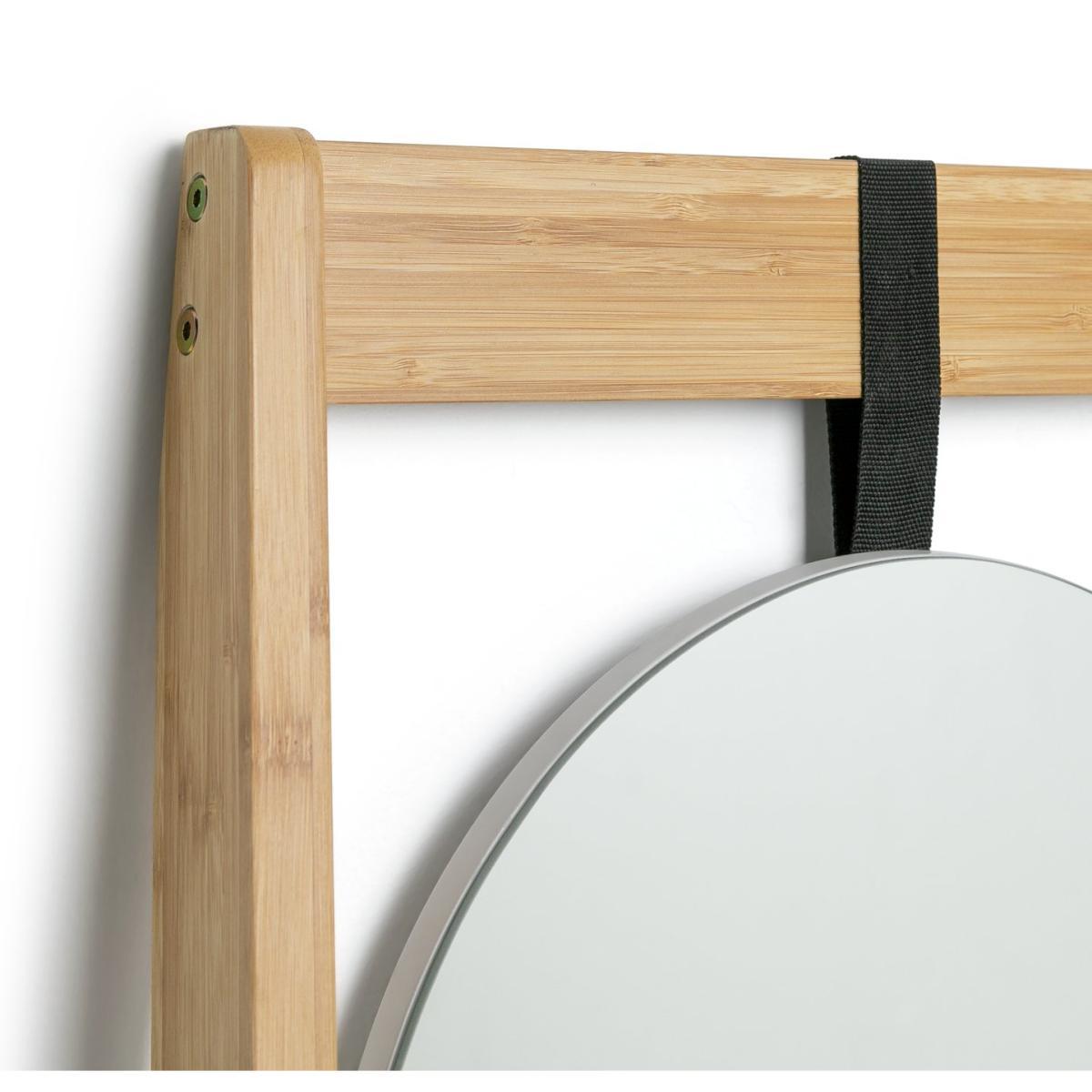 Habitat Bamboo Ladder with Mirror Shelving Unit - Two Tone – image 6