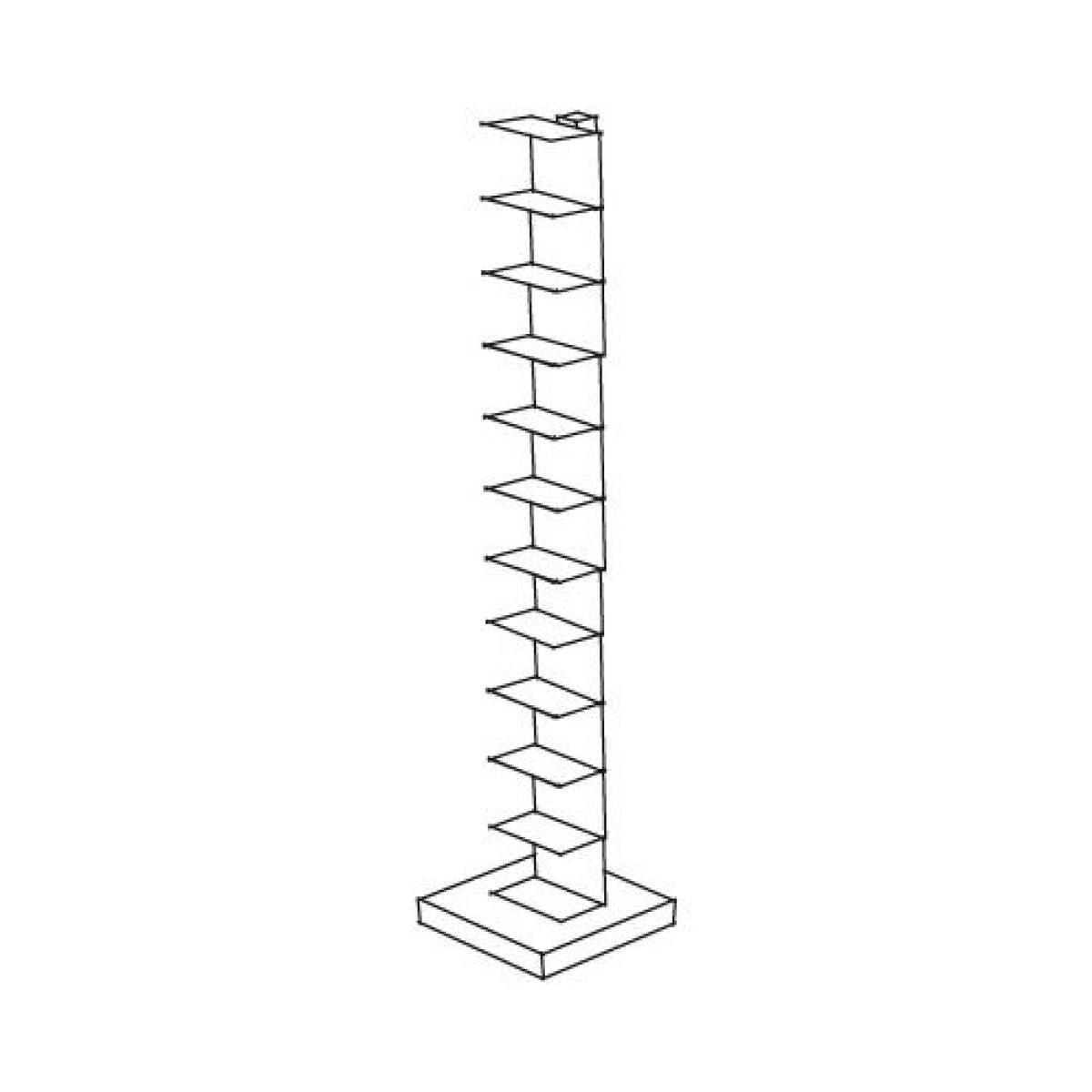 Ptolomeo Bookcase - 1 face - H 160 cm by Opinion Ciatti White – image 2