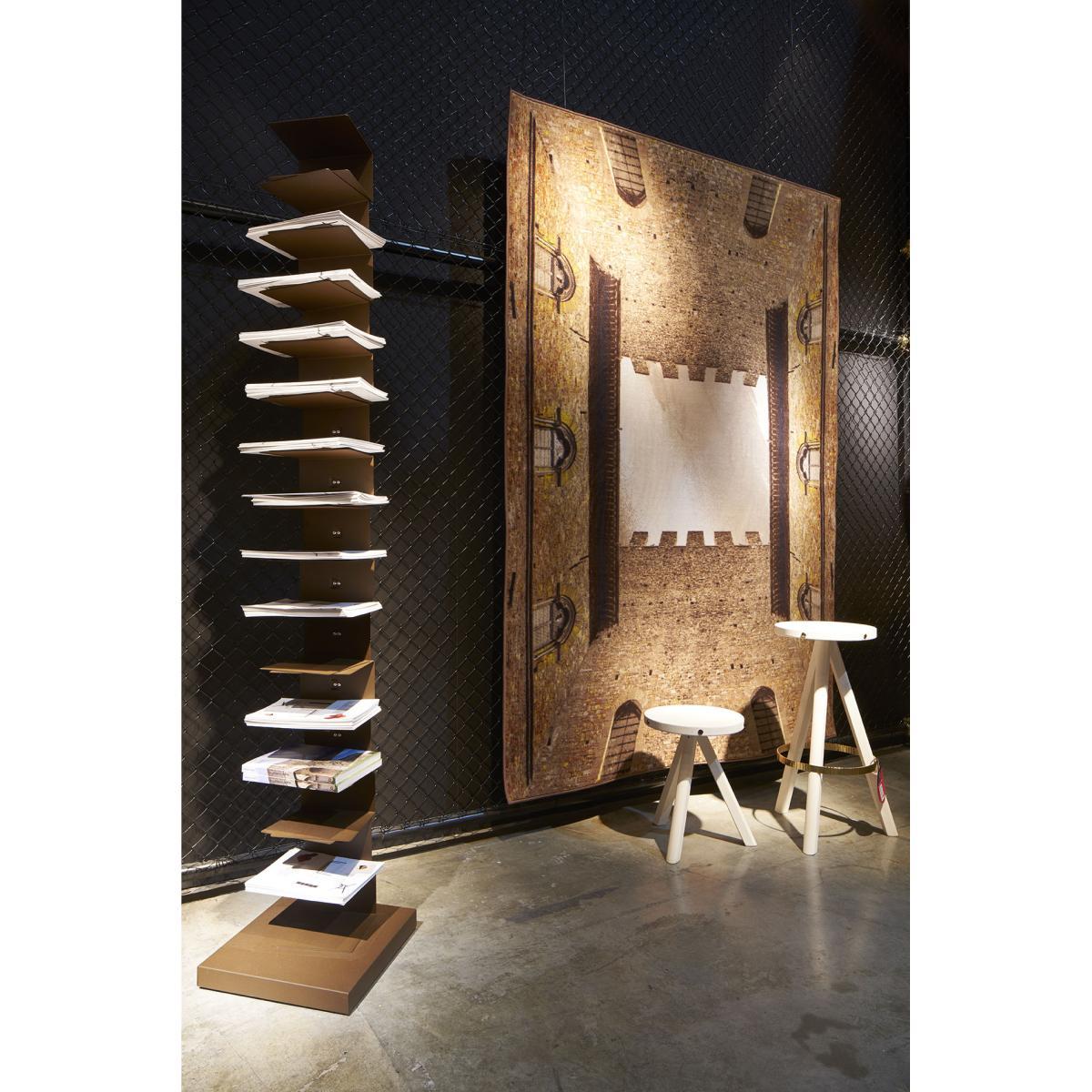 Ptolomeo Bookcase - 1 face / H 215 x L 35 cm by Opinion Ciatti Brown – image 4