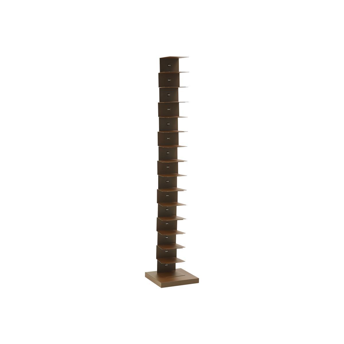 Ptolomeo Bookcase - 1 face / H 215 x L 35 cm by Opinion Ciatti Brown – image 1