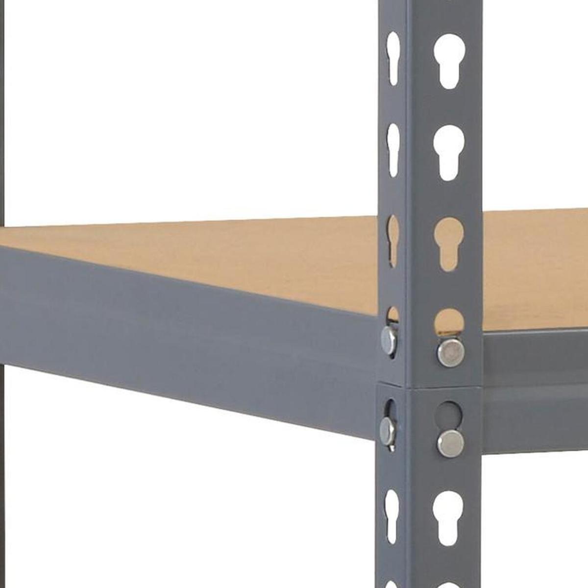 Super Value Grey Steel Corner Shelving Unit 1500mm H - Grey – image 2