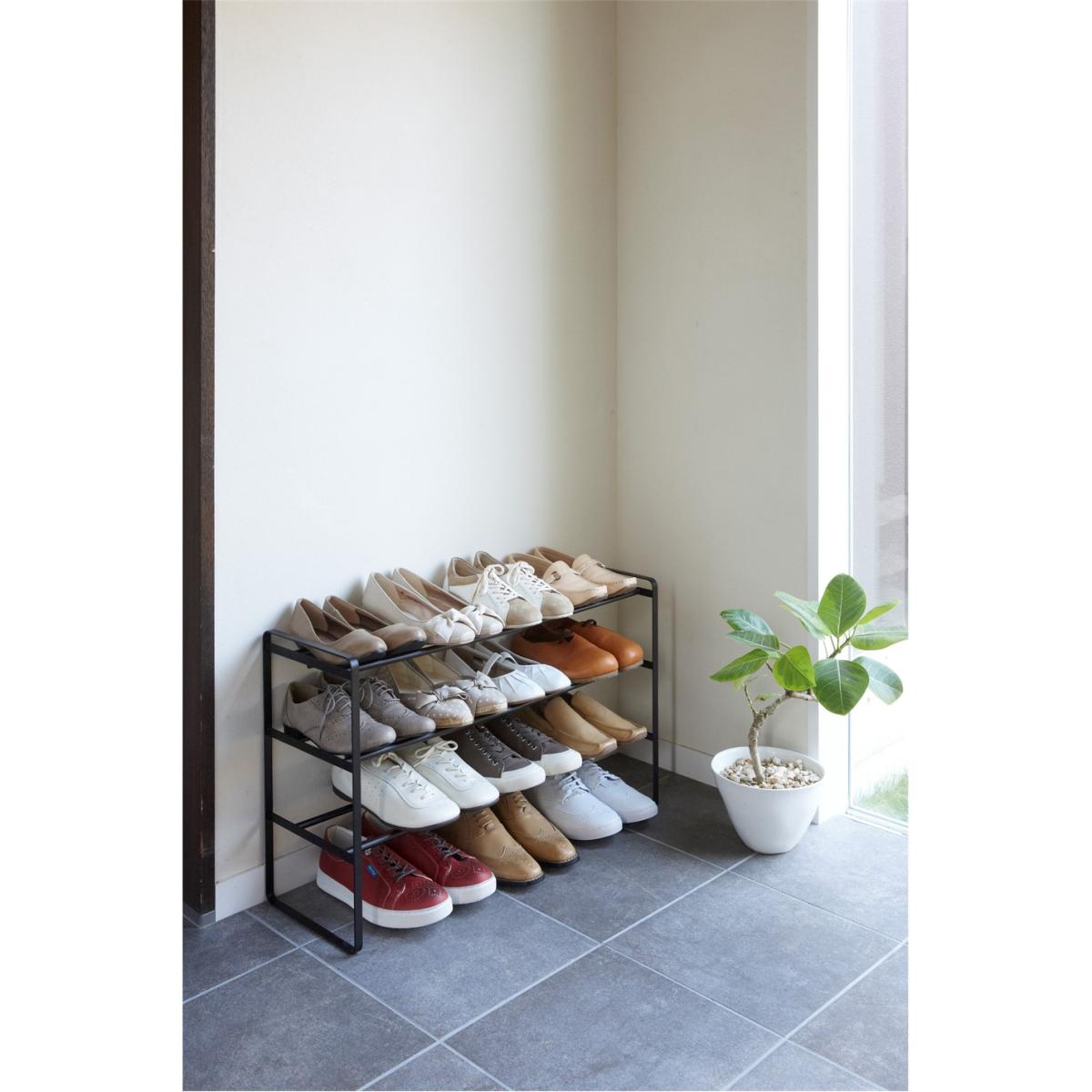 Frame Three Tier Extendable Shoe Rack – image 3