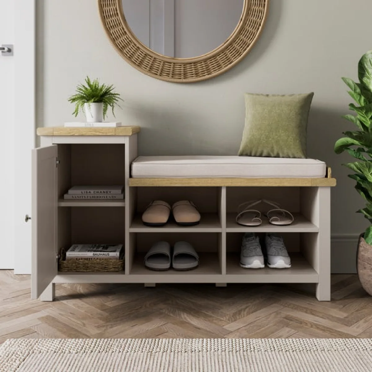 Olney Hallway Shoe Storage Bench – image 2