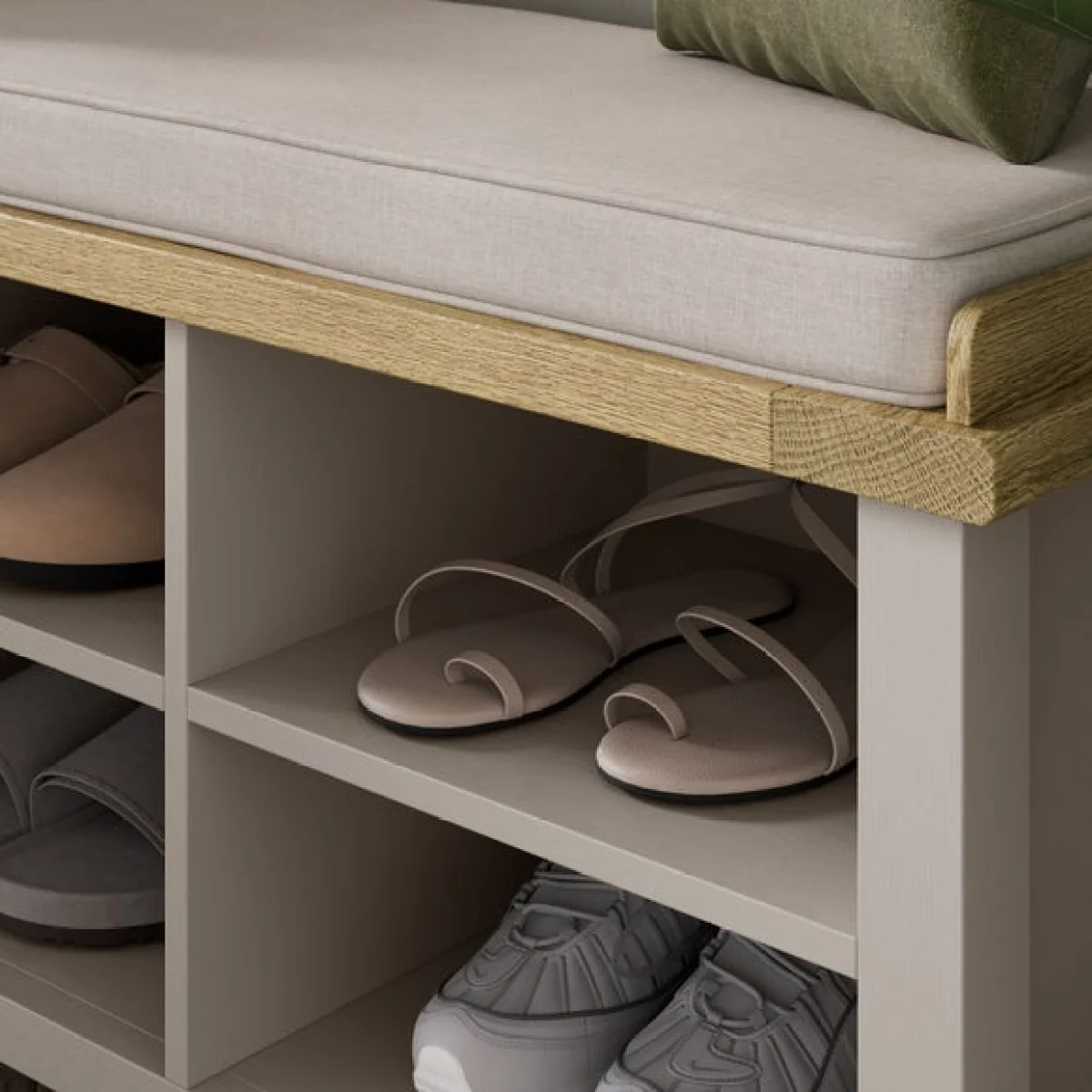 Olney Hallway Shoe Storage Bench – image 3