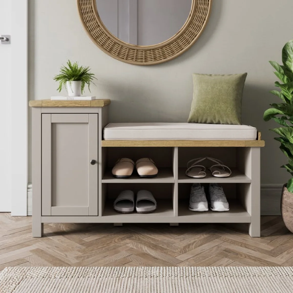 Olney Hallway Shoe Storage Bench – image 1