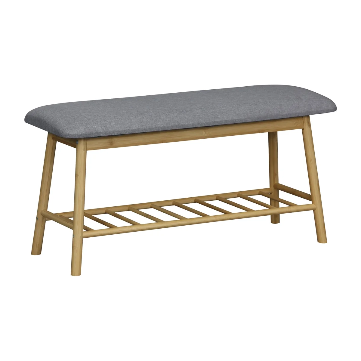 Isla Fabric Shoe Bench - Grey