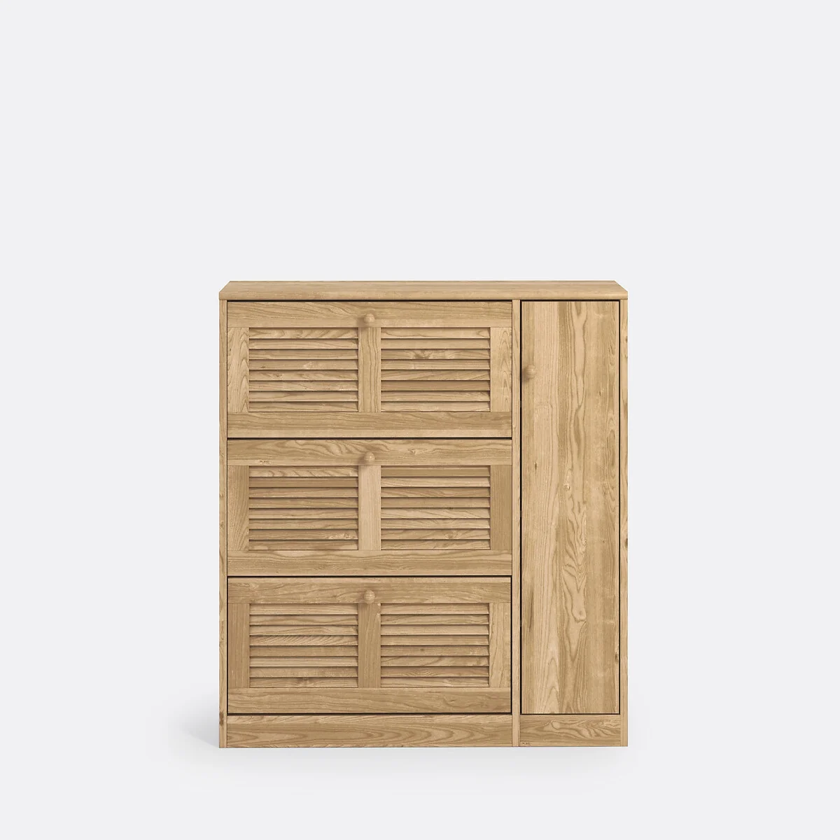 Mayor Shoe Cabinet, 1 Door & 3 Flaps – image 2