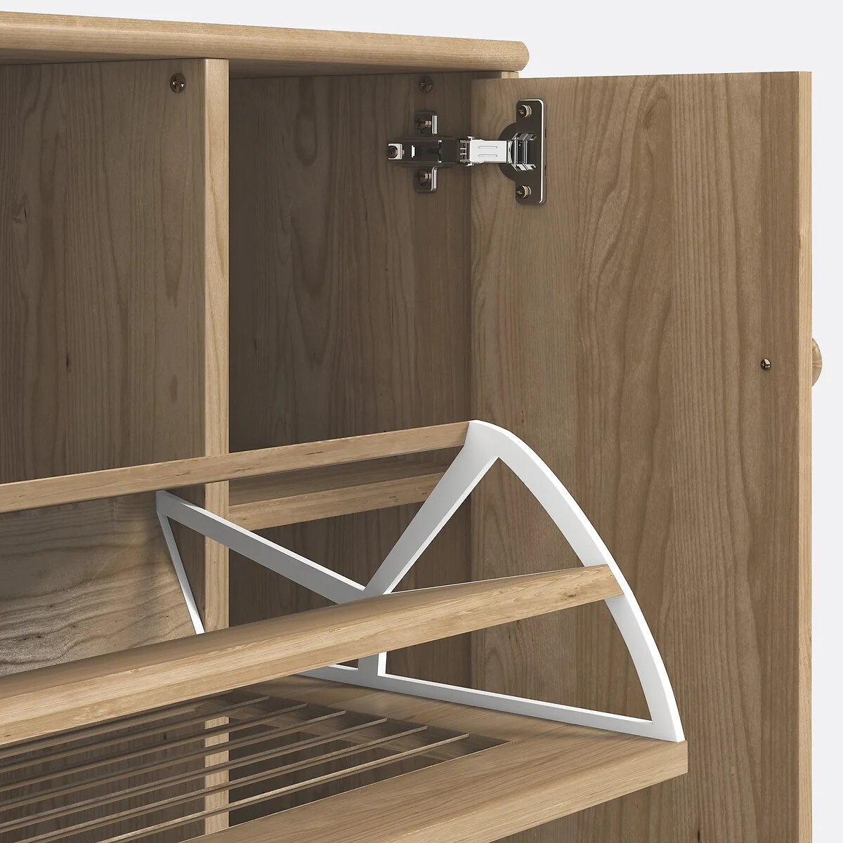 Mayor Shoe Cabinet, 1 Door & 3 Flaps – image 5