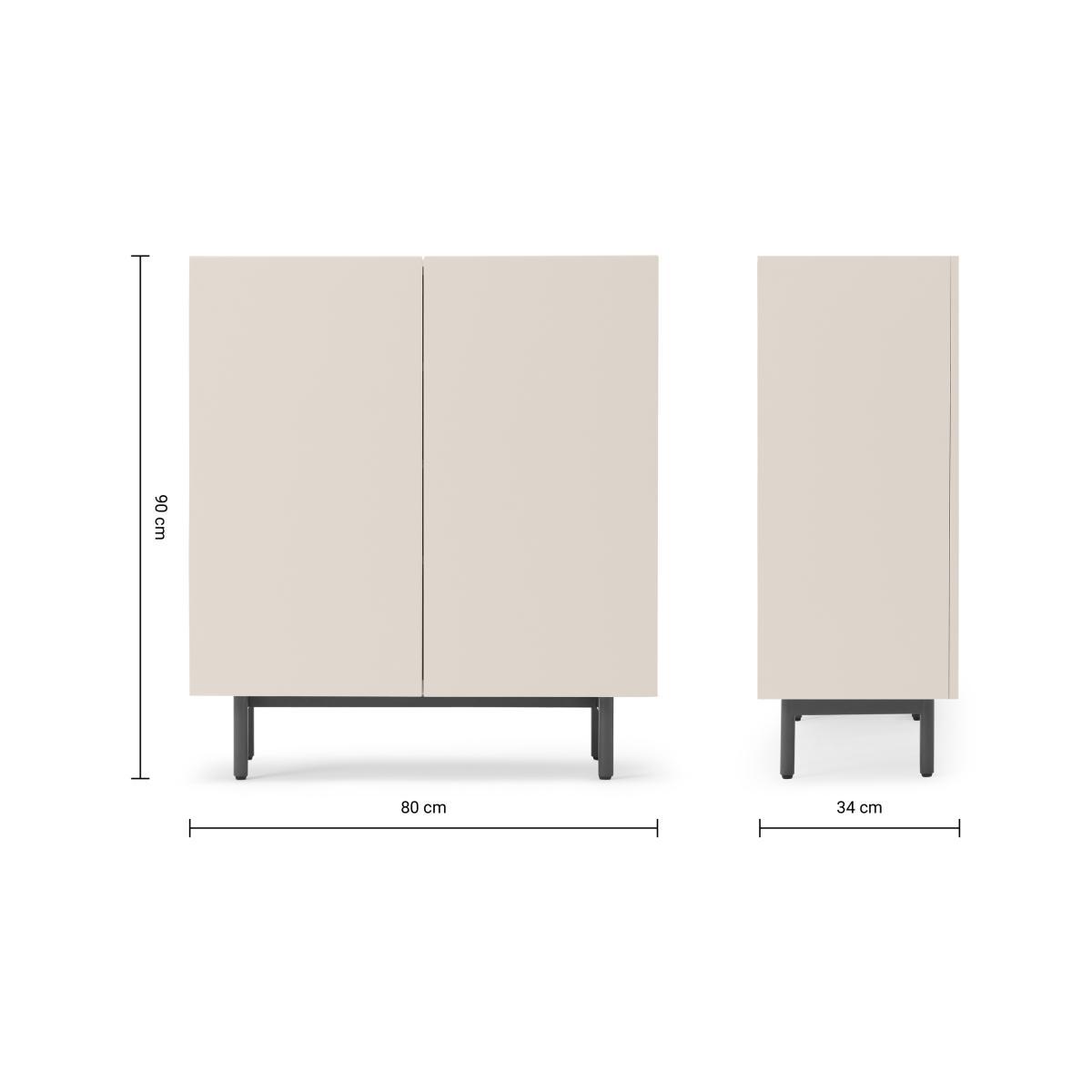 Mino Hallway Storage, Oak & Alabaster Beige – image 8