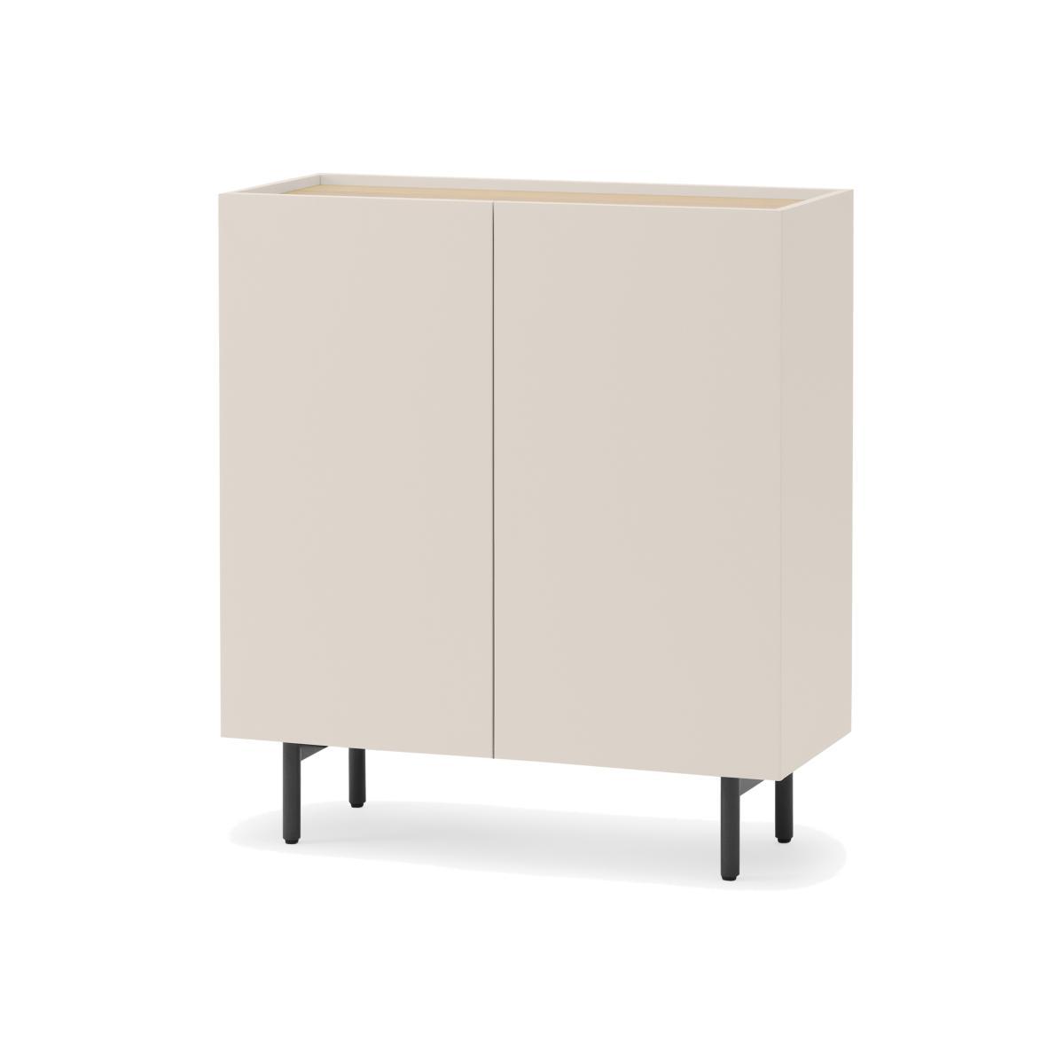 Mino Hallway Storage, Oak & Alabaster Beige – image 1