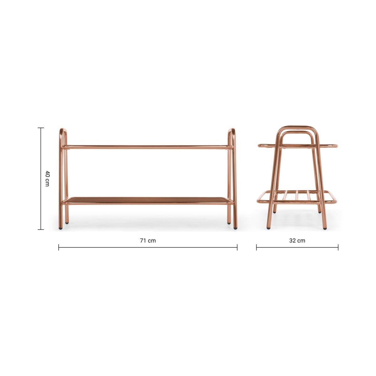 Alana Shoe Rack, Copper – image 9