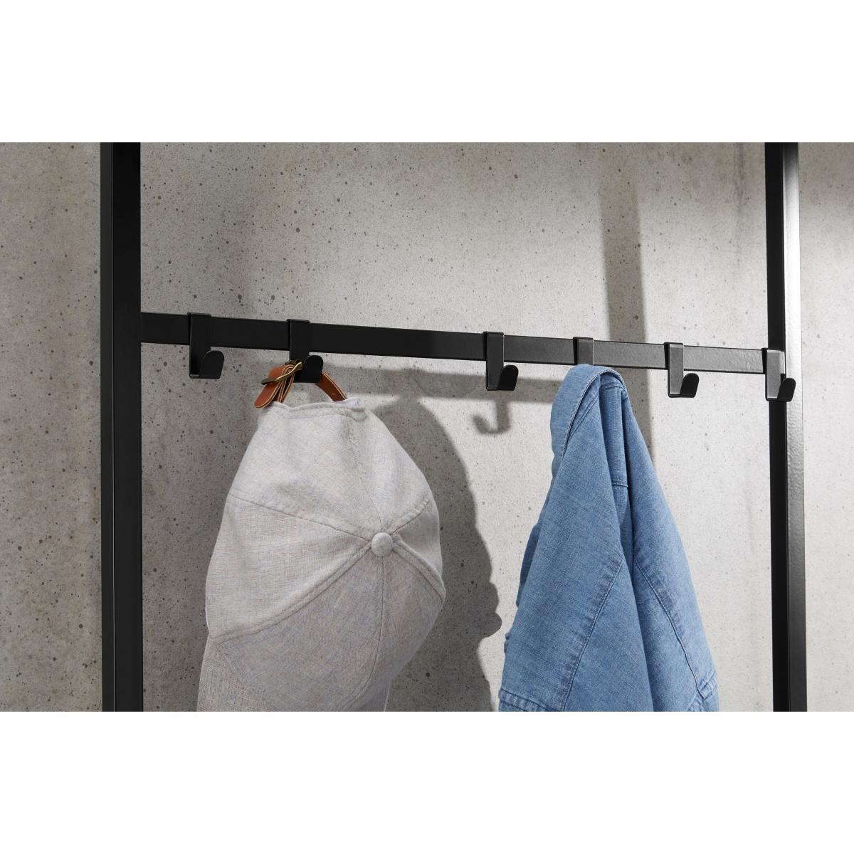 Hugin Coat Rack & Shoe Storage, Black – image 3