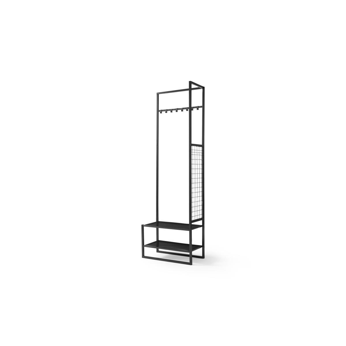 Hugin Coat Rack & Shoe Storage, Black – image 8