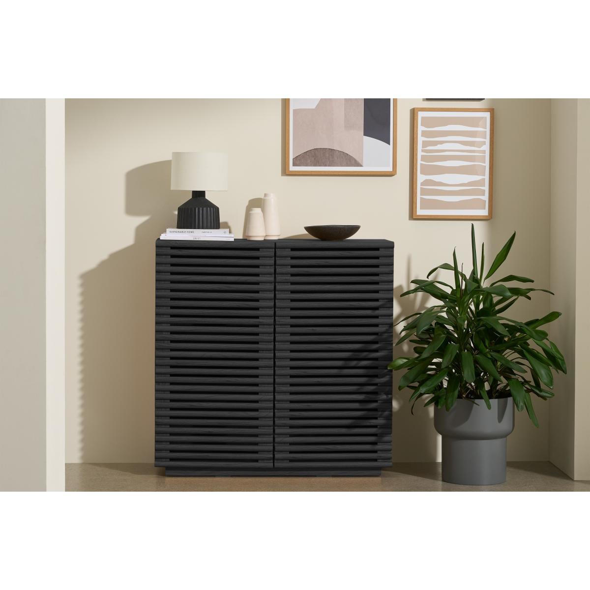 Tulma Shoe Storage, Black Wood Effect – image 4