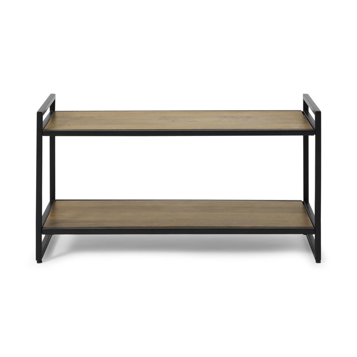 Maxine Shoe Rack, Mango Wood & Black – image 2