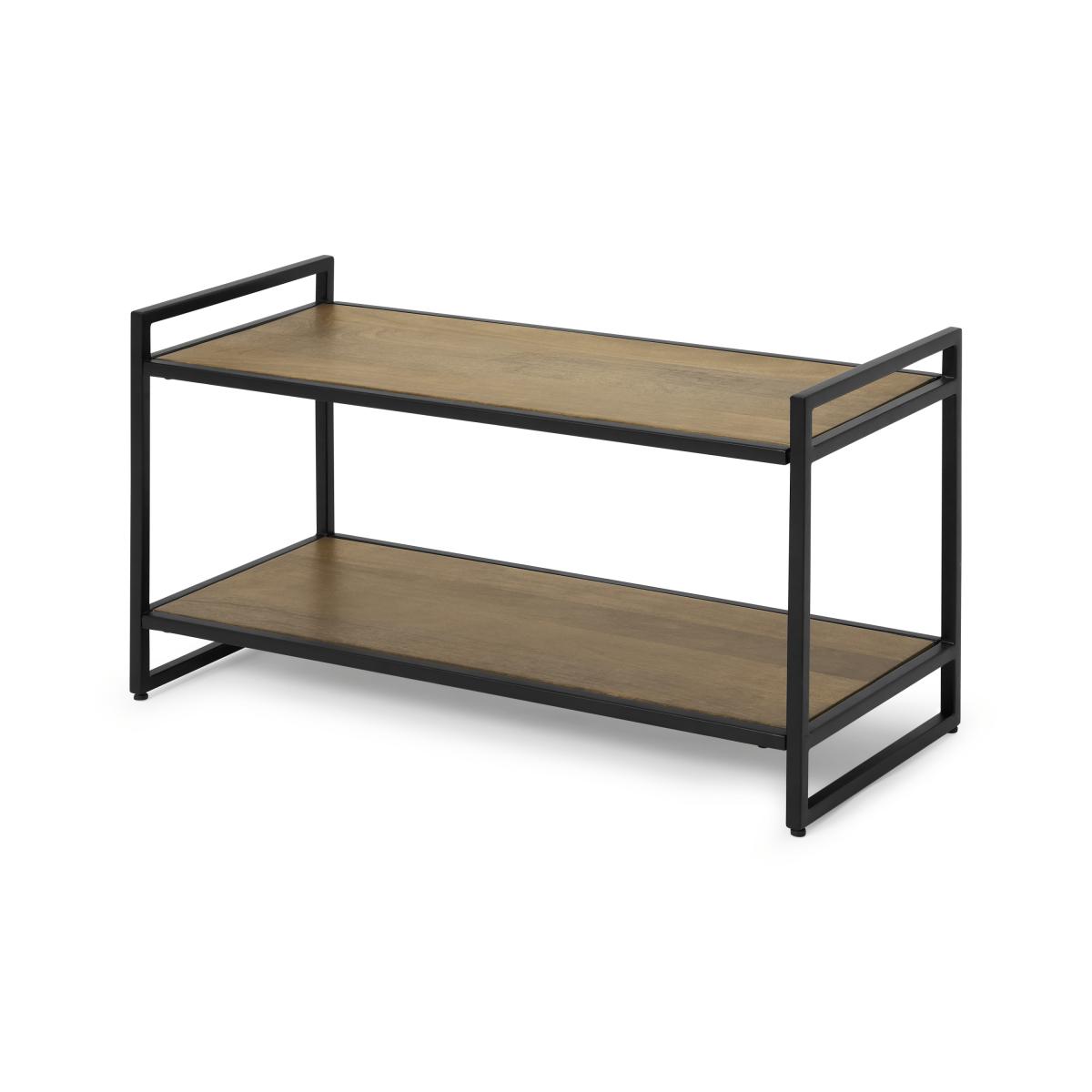 Maxine Shoe Rack, Mango Wood & Black – image 3