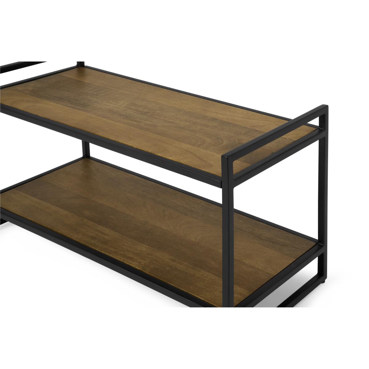 Maxine Shoe Rack, Mango Wood & Black – image 6