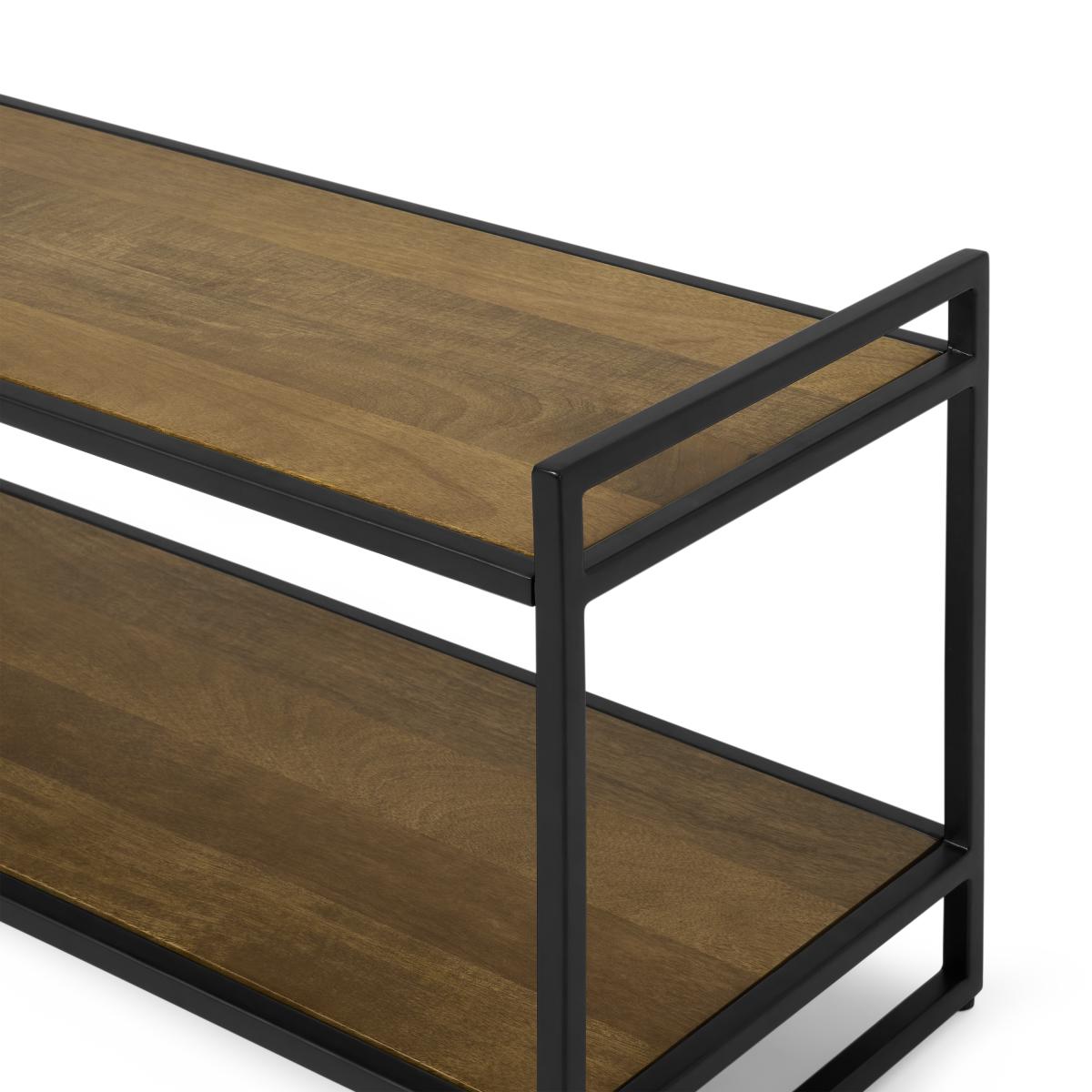 Maxine Shoe Rack, Mango Wood & Black – image 10