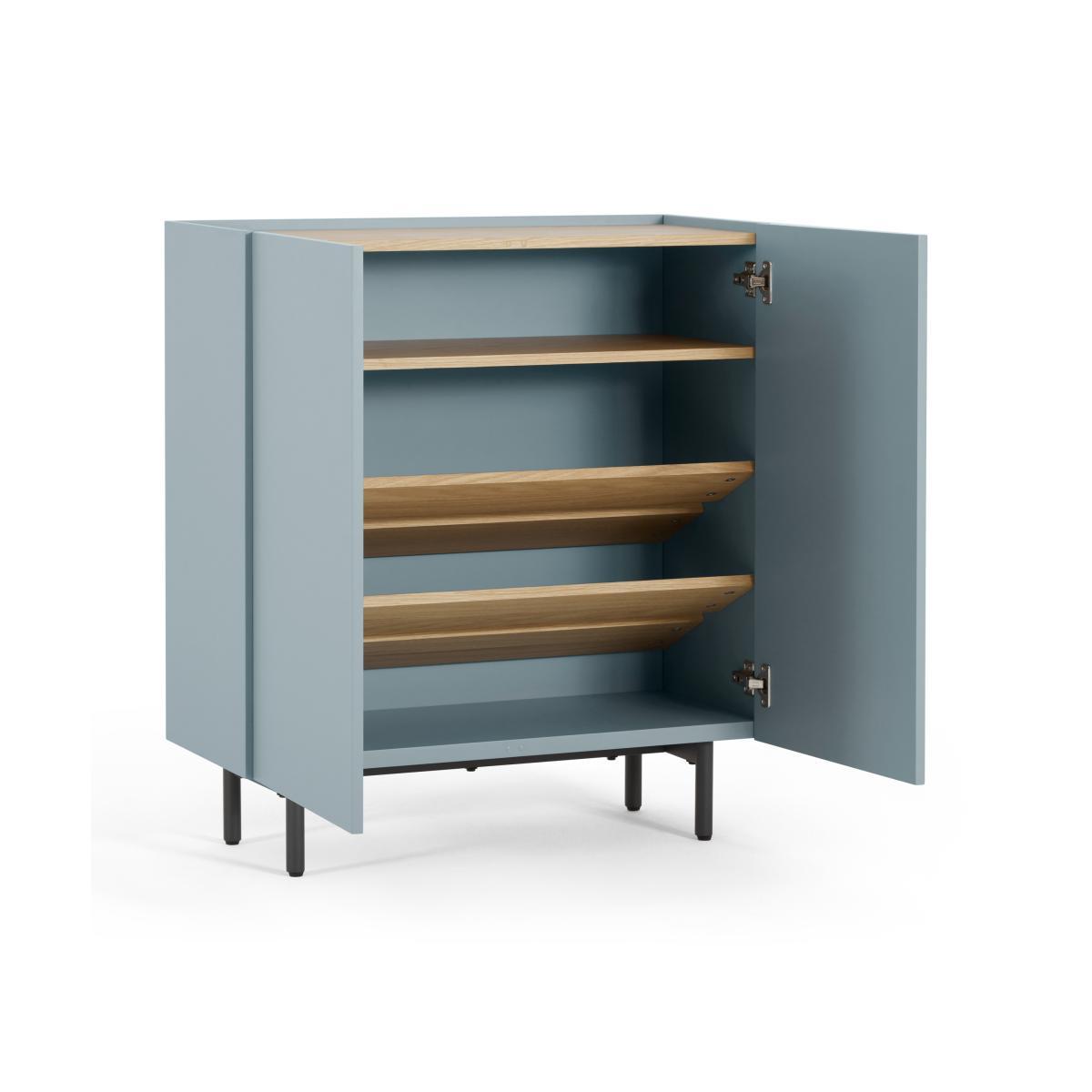 Mino Hallway Storage, Oak & Blue – image 5