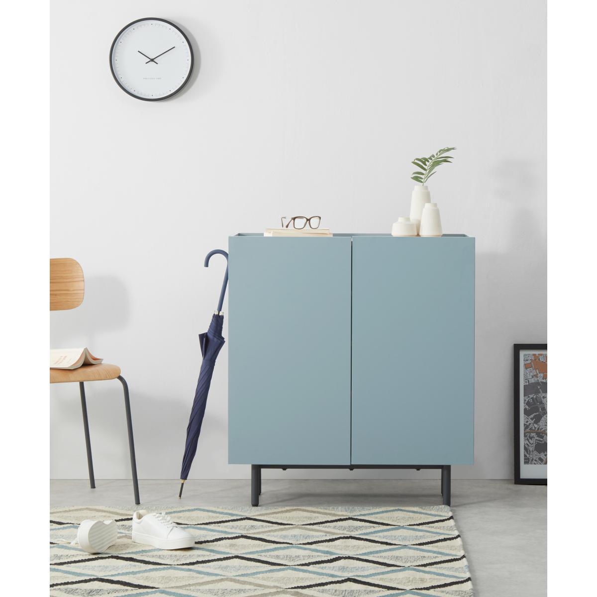 Mino Hallway Storage, Oak & Blue – image 7