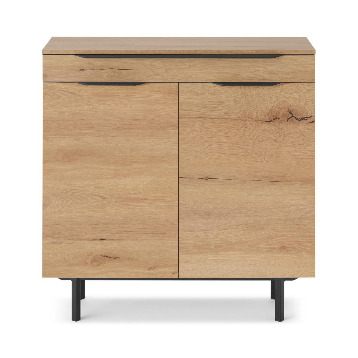 Damien Shoe Storage, Distressed Oak Effect & Black – image 2