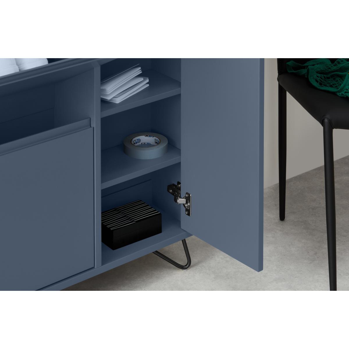 Elona Shoe Storage, Slate Blue & Black – image 8