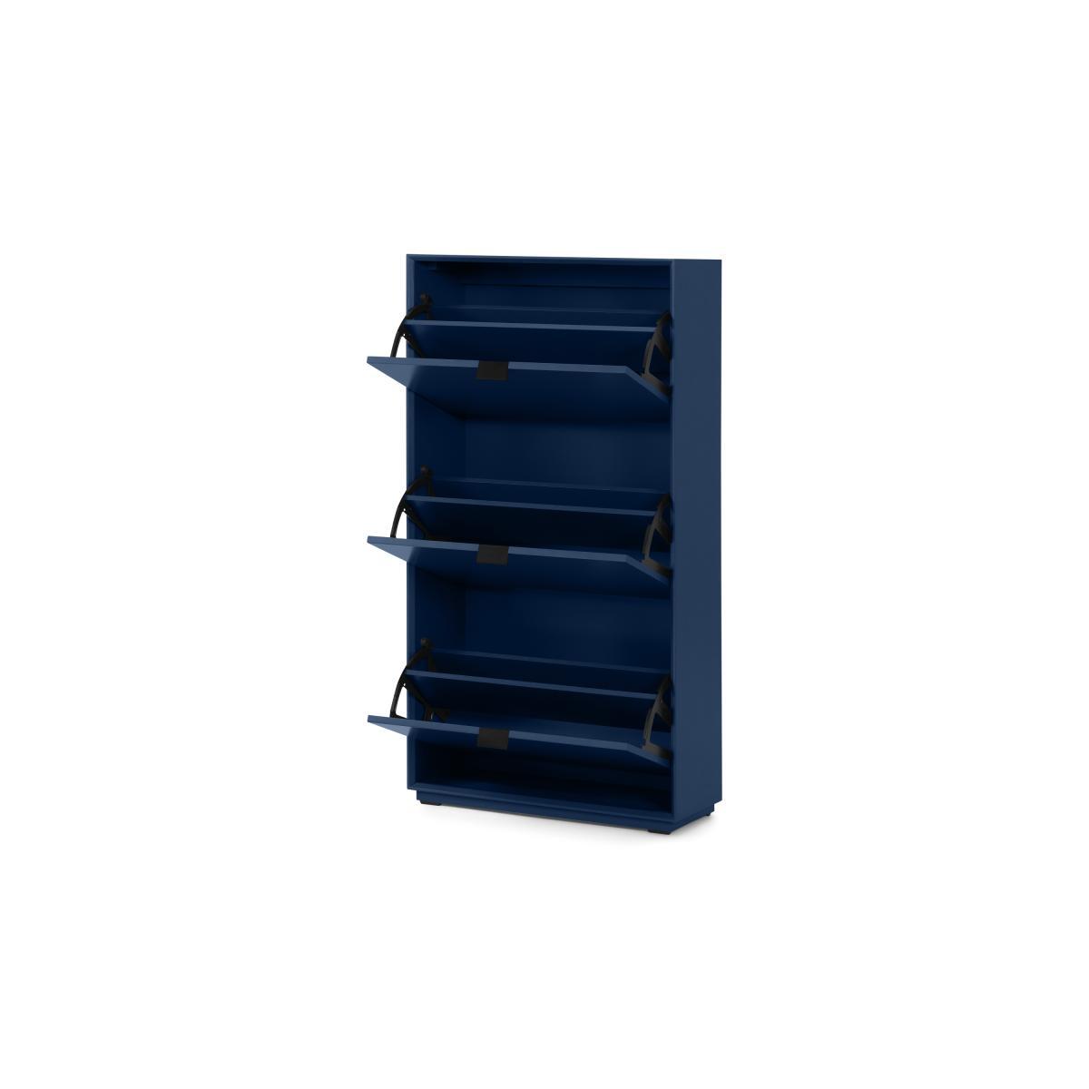 Marcell Double Shoe Storage Cabinet, Deep Blue – image 6
