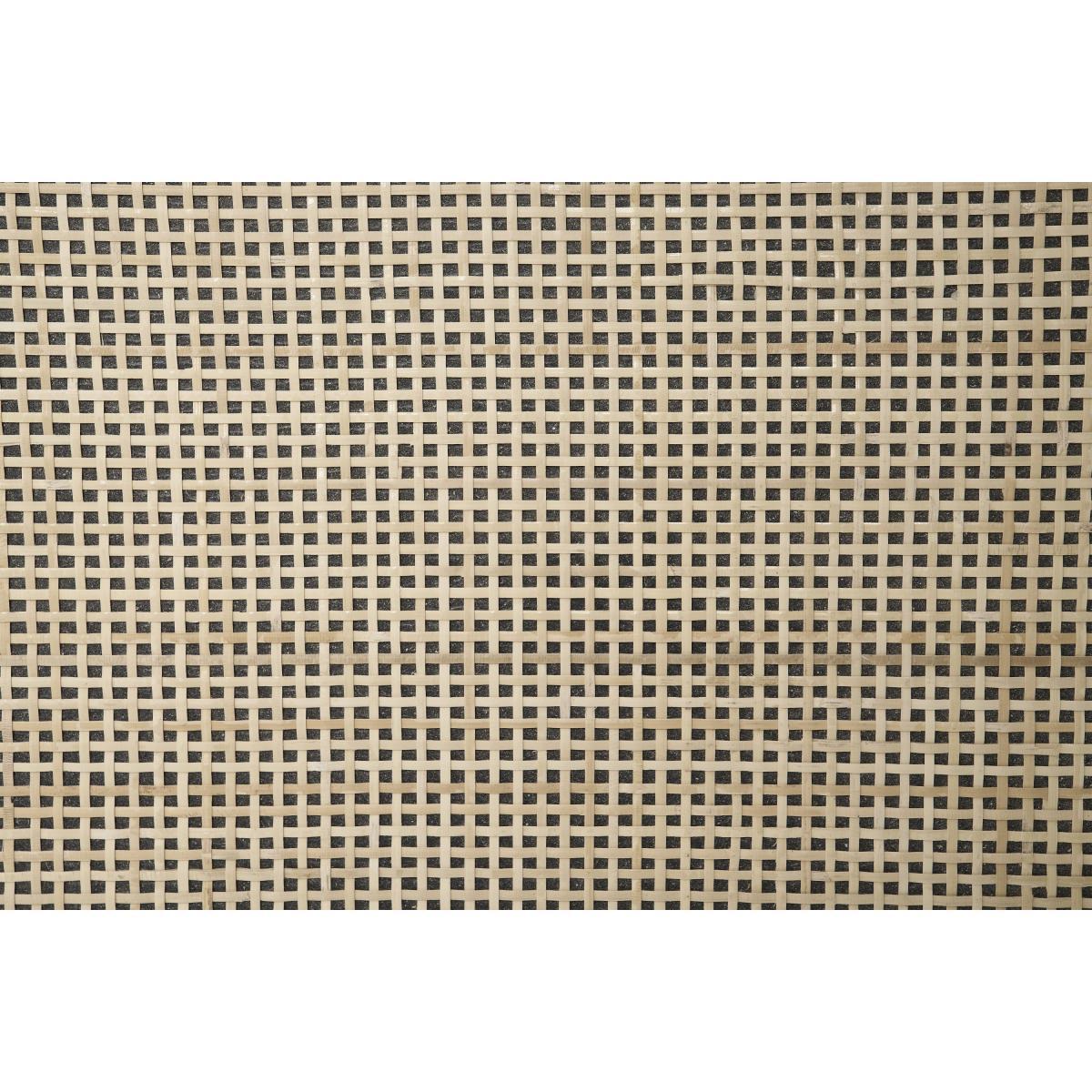Pavia Double Shoe Storage, Natural Rattan & Black Wood Effect – image 9