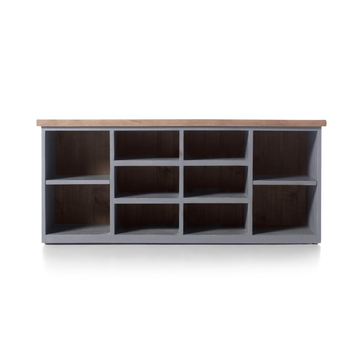 Iona Hallway Storage, Grey and Pine – image 2