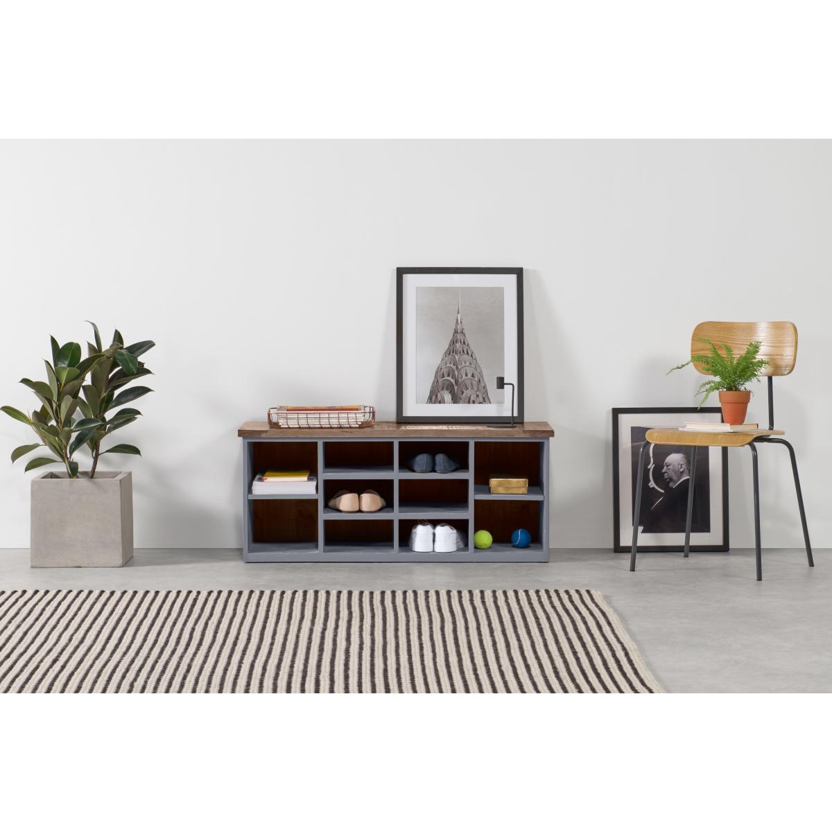 Iona Hallway Storage, Grey and Pine – image 4