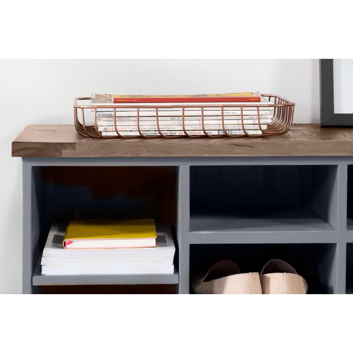 Iona Hallway Storage, Grey and Pine – image 5