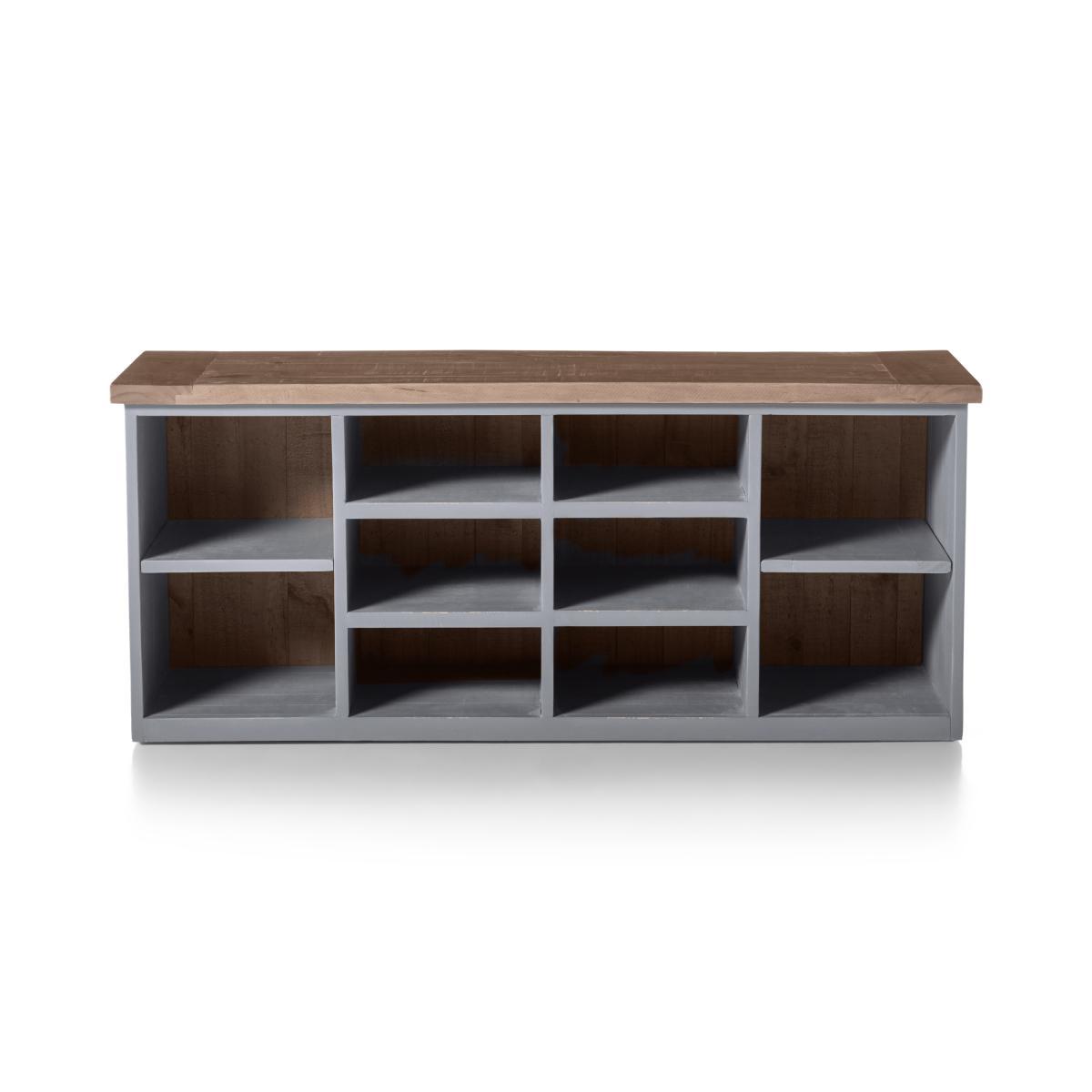 Iona Hallway Storage, Grey and Pine – image 6