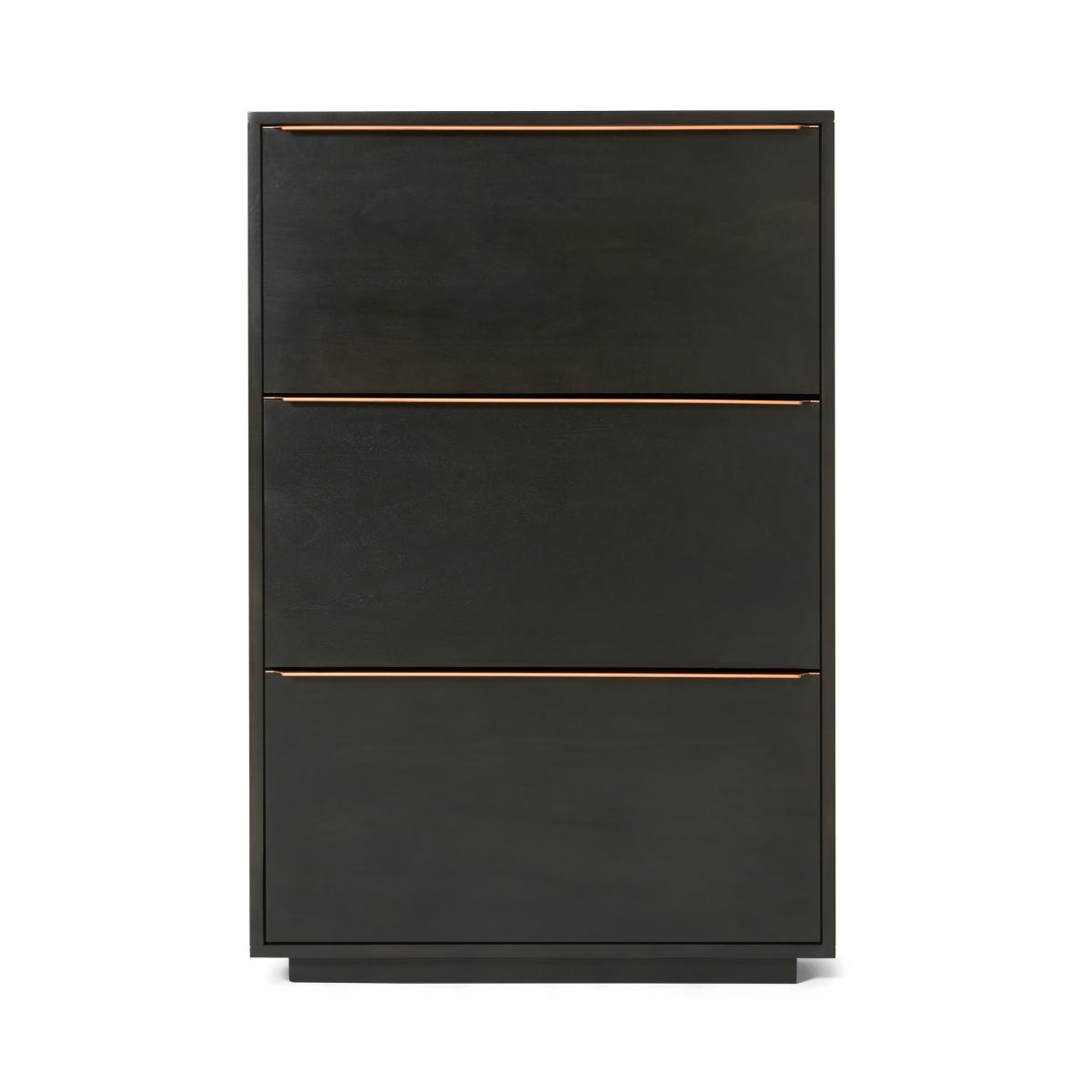 Anderson Shoe Storage, Mocha Mango Wood & Copper – image 2