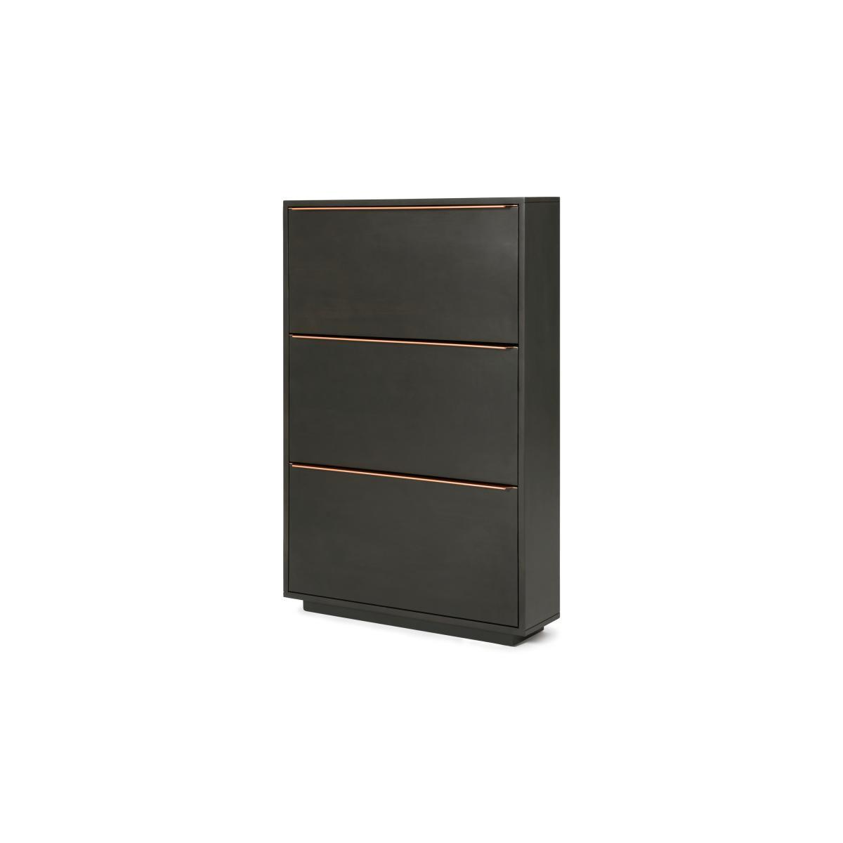 Anderson Shoe Storage, Mocha Mango Wood & Copper – image 3