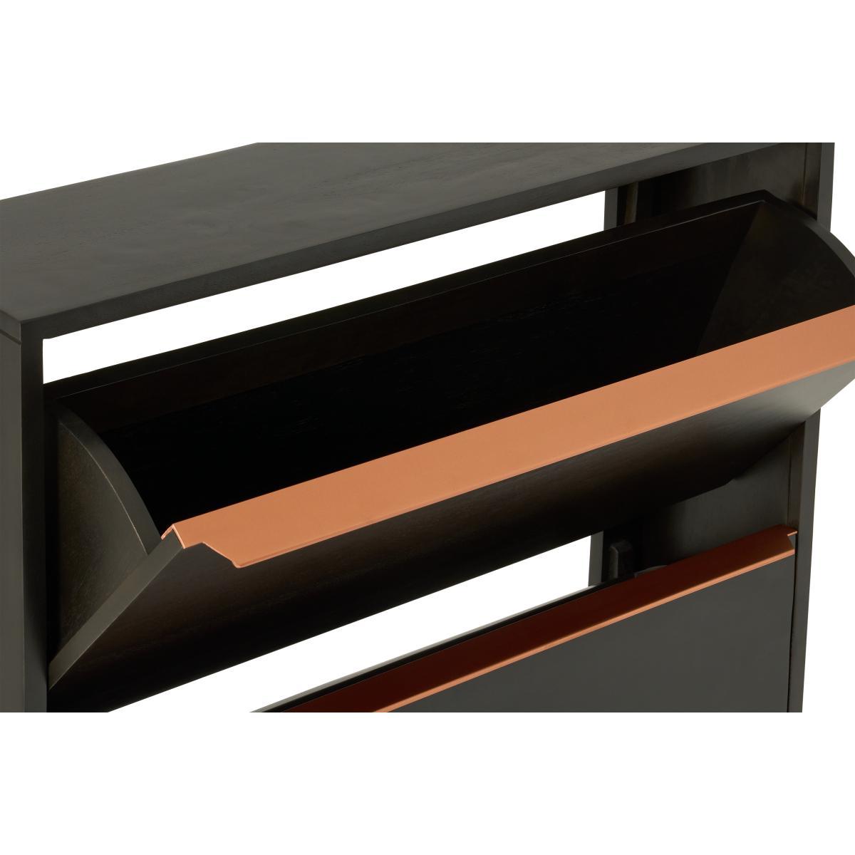 Anderson Shoe Storage, Mocha Mango Wood & Copper – image 6