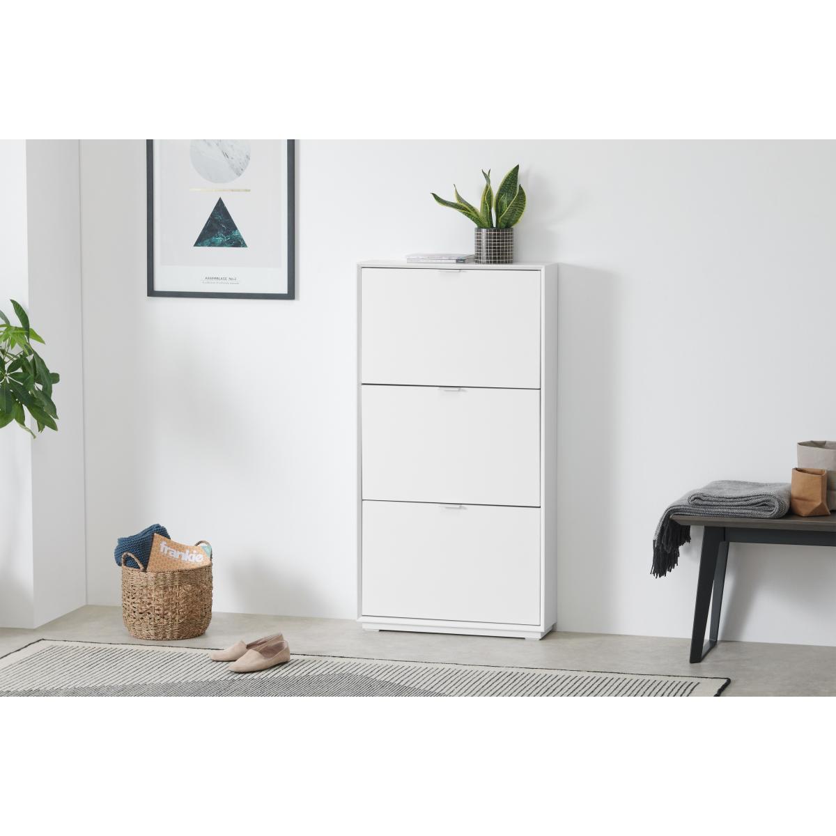 Marcell Shoe Storage Cabinet, White – image 4