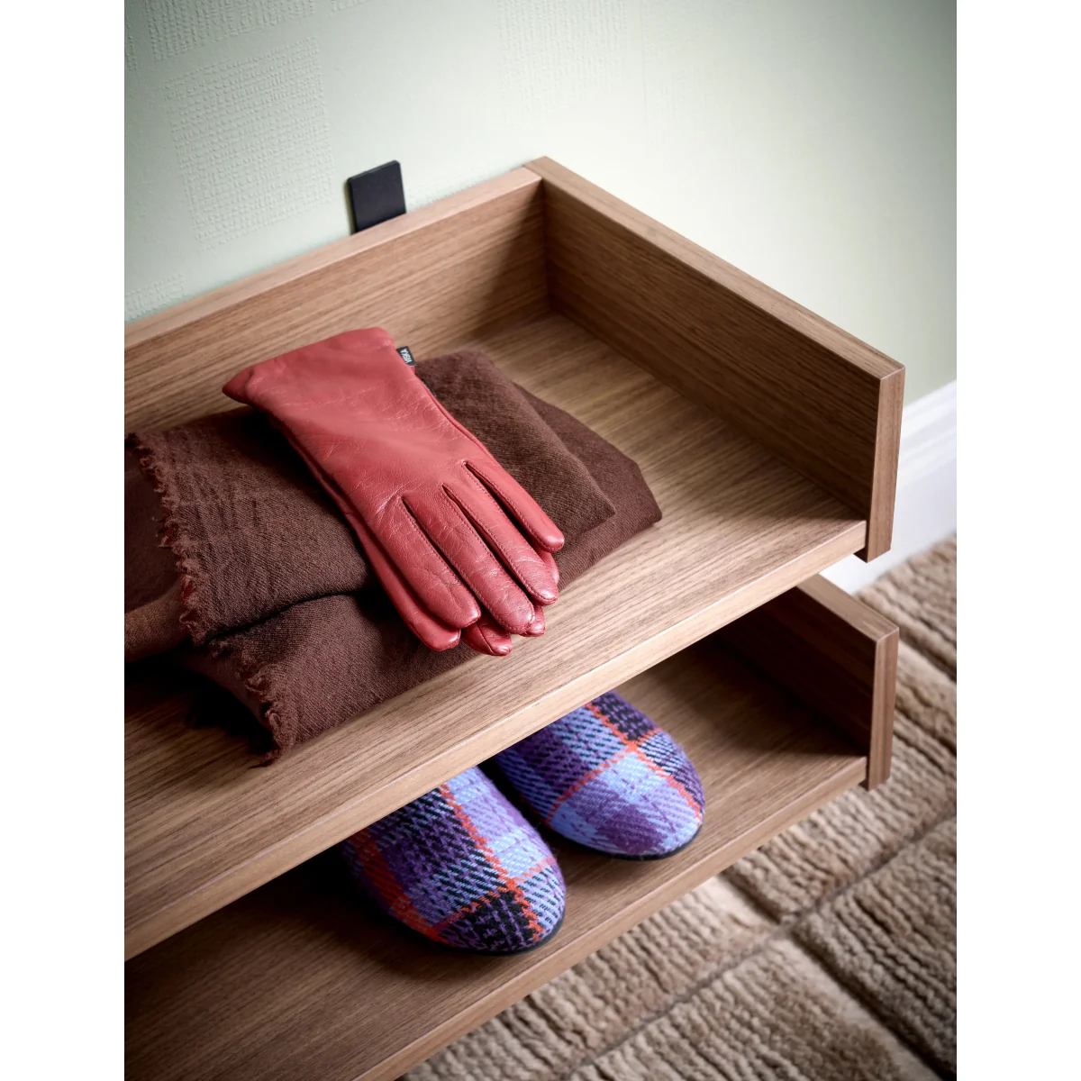 Maze Gentle shoe rack Walnut 78x8x30 cm – image 5