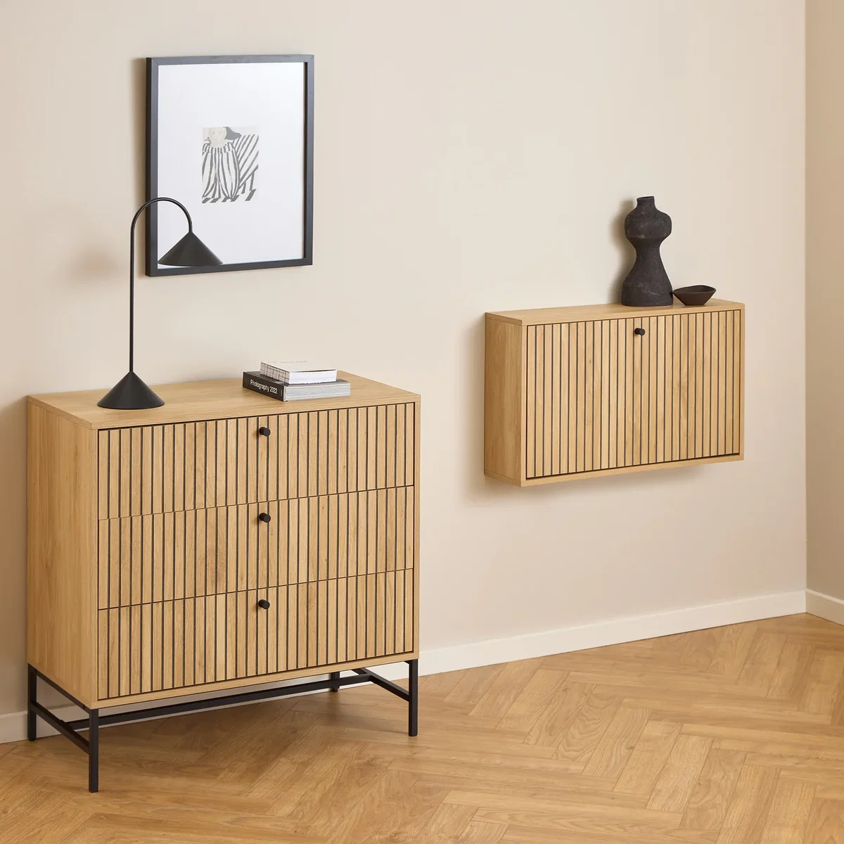 Albany Shoe Cabinet 1 Flip Down Door In Oak - Oak – image 4
