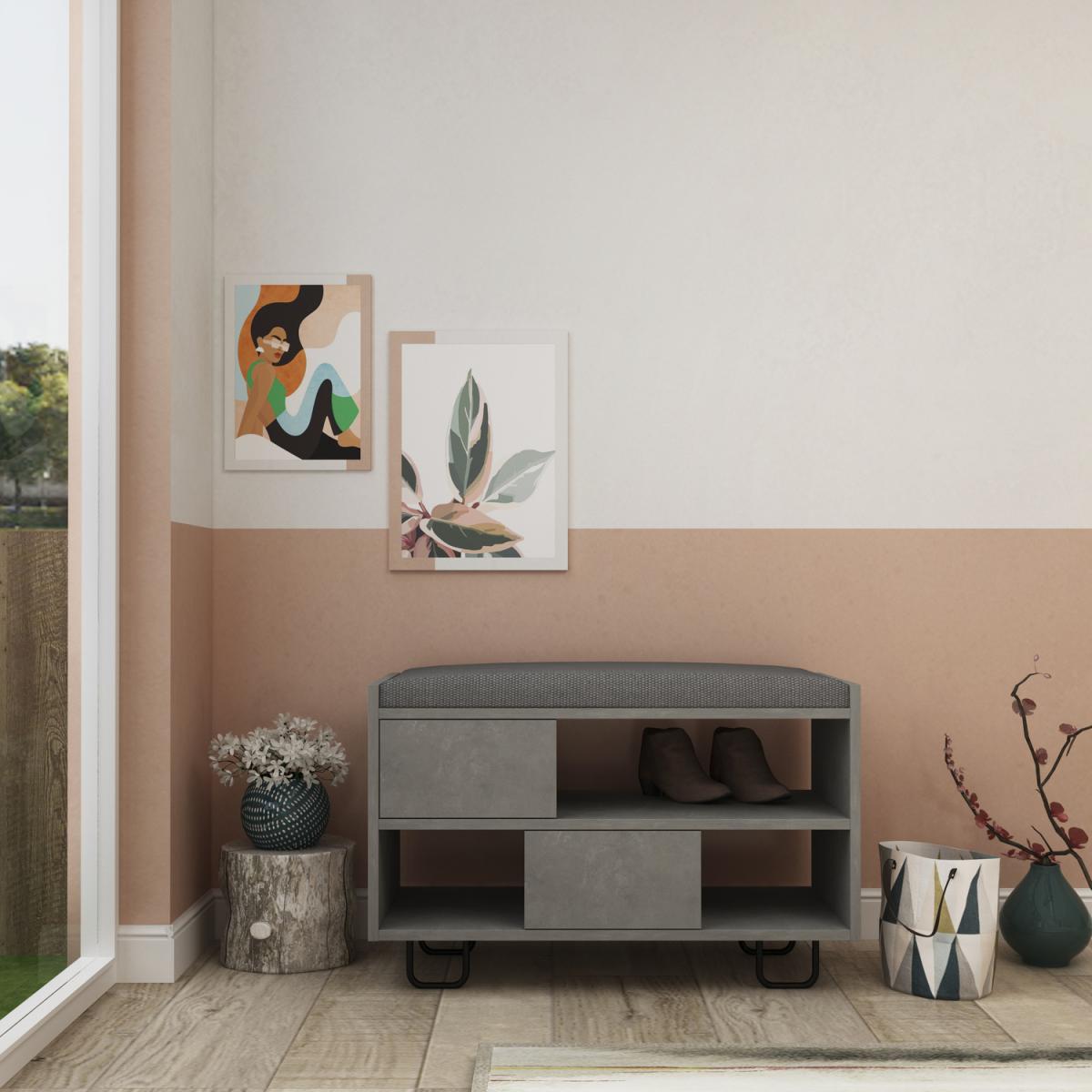 Troy Shoe Rack - Retro Grey – image 2