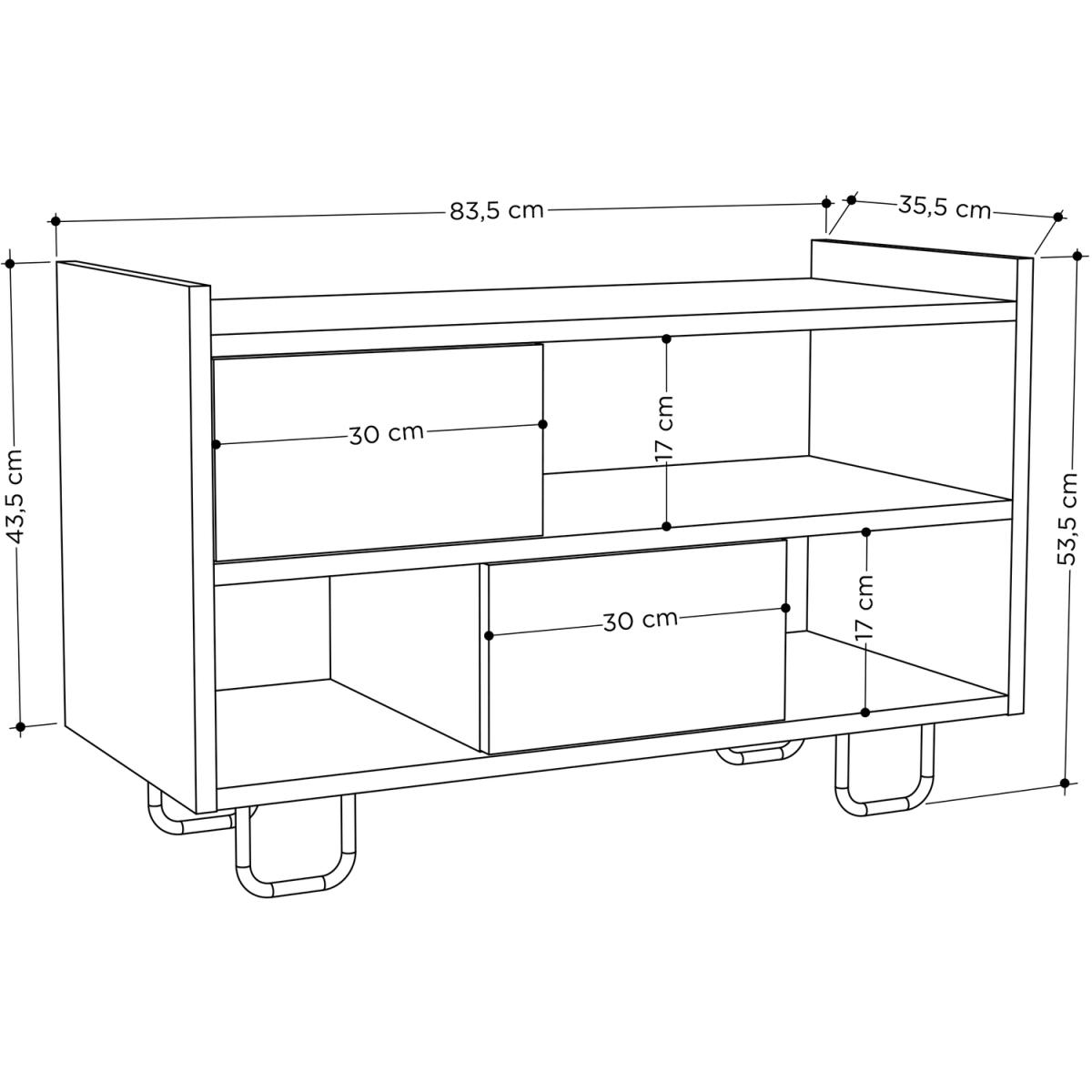Troy Shoe Rack - Retro Grey – image 10