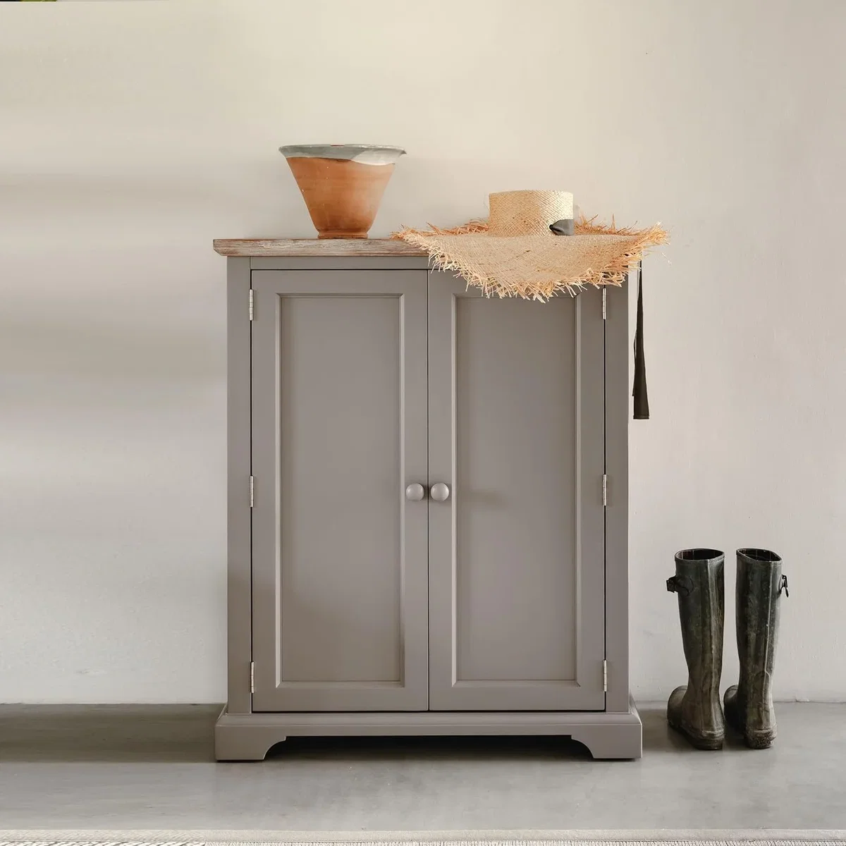 Florence Shoe Storage Cabinet - Dove Grey – image 5