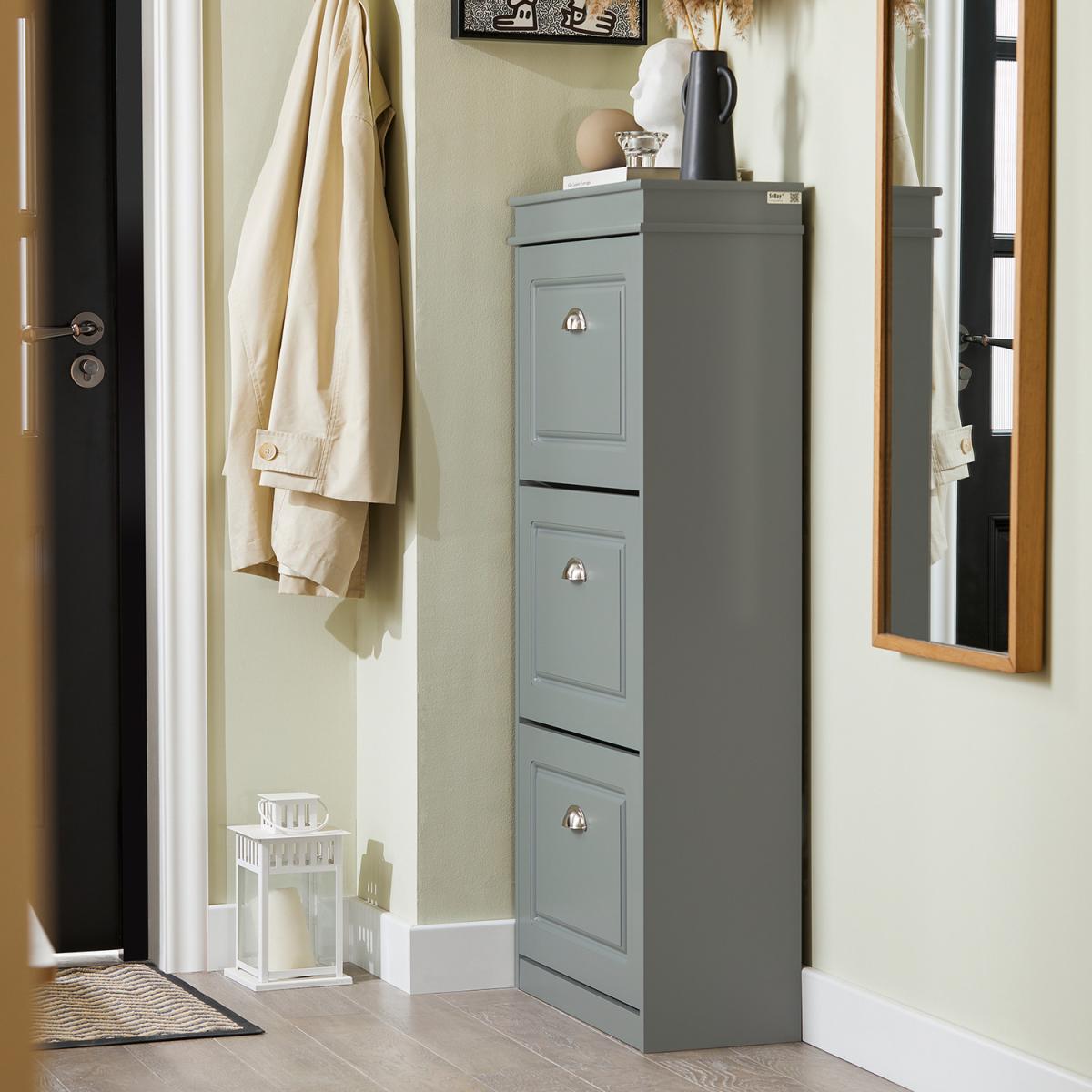 Modern Shoe Organizer Unit - Grey – image 4